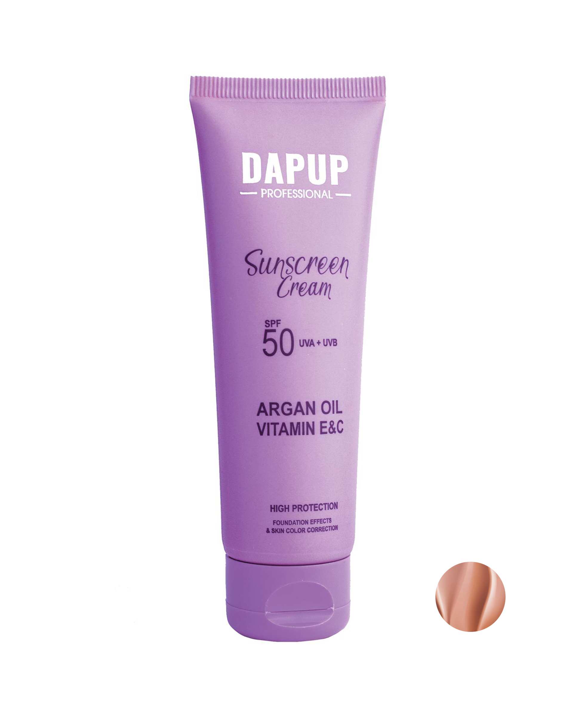 کرم ضد آفتاب رنگی SPF 50 دپاپ Dapup حجم 50ml شماره 04
