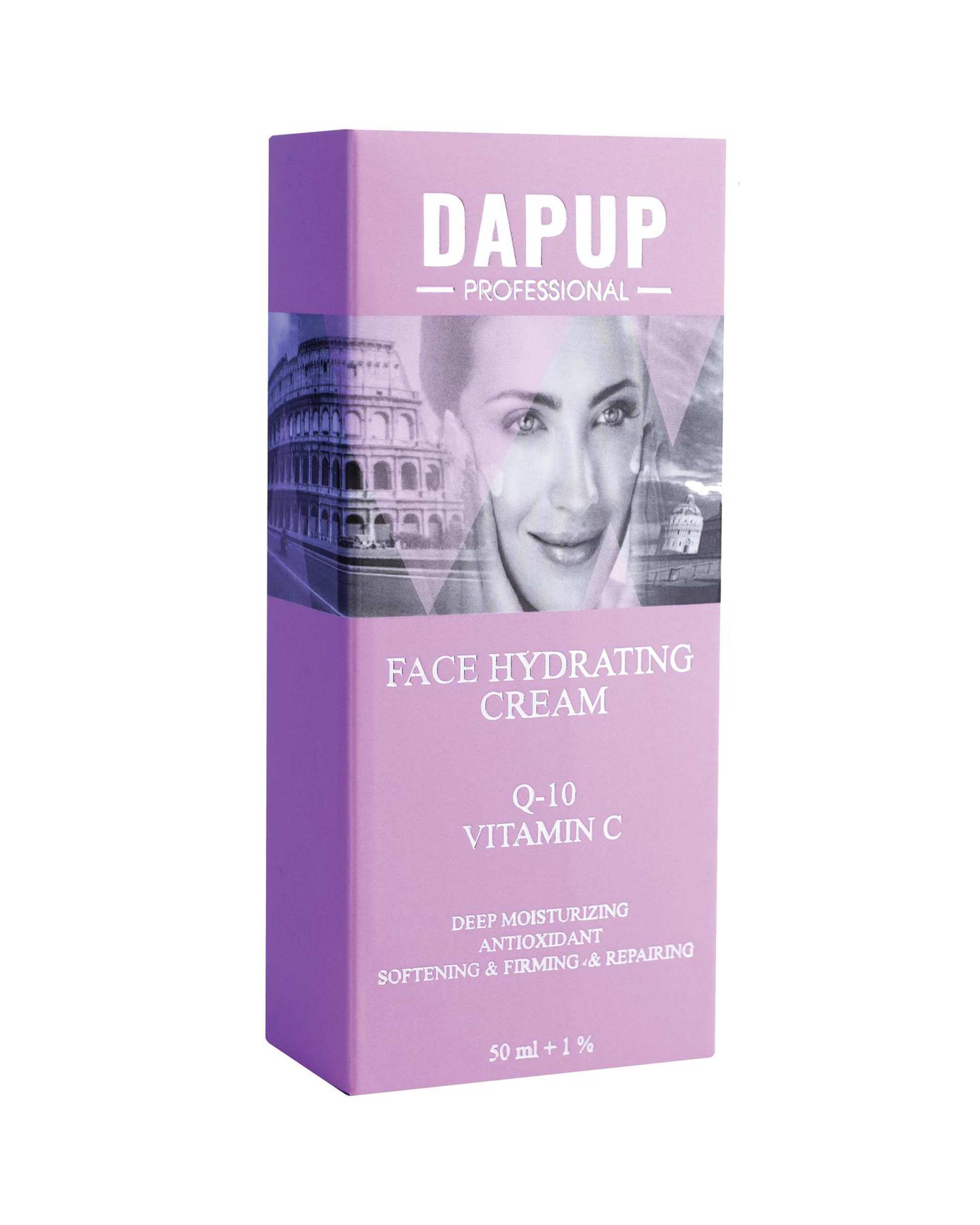 کرم مرطوب کننده و آبرسان صورت دپاپ Dapup حاوی ویتامین سی و کیوتن حجم 50ml