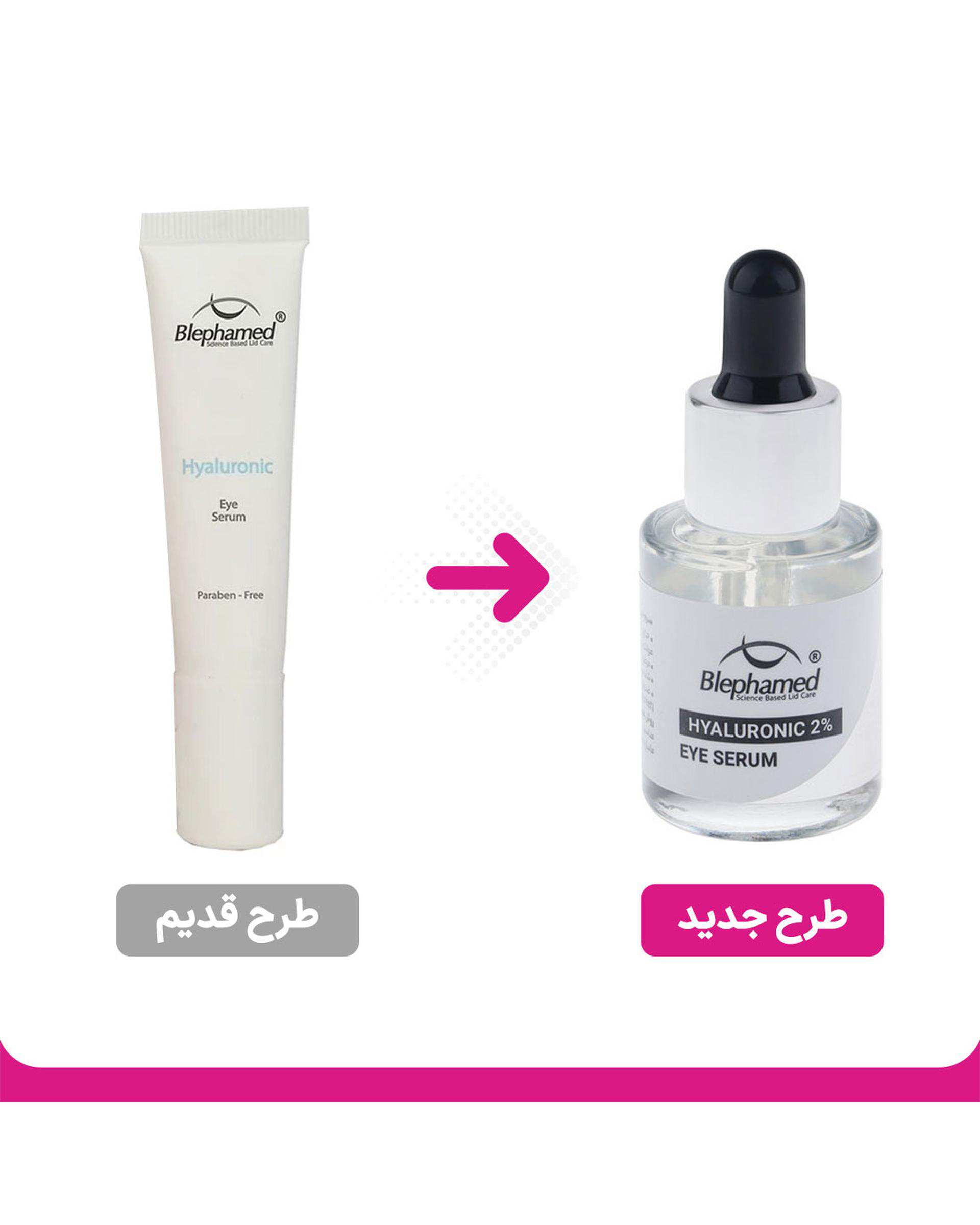 سرم دور چشم بلفامد Blephamed مدل Hyaluronic حجم 15ml