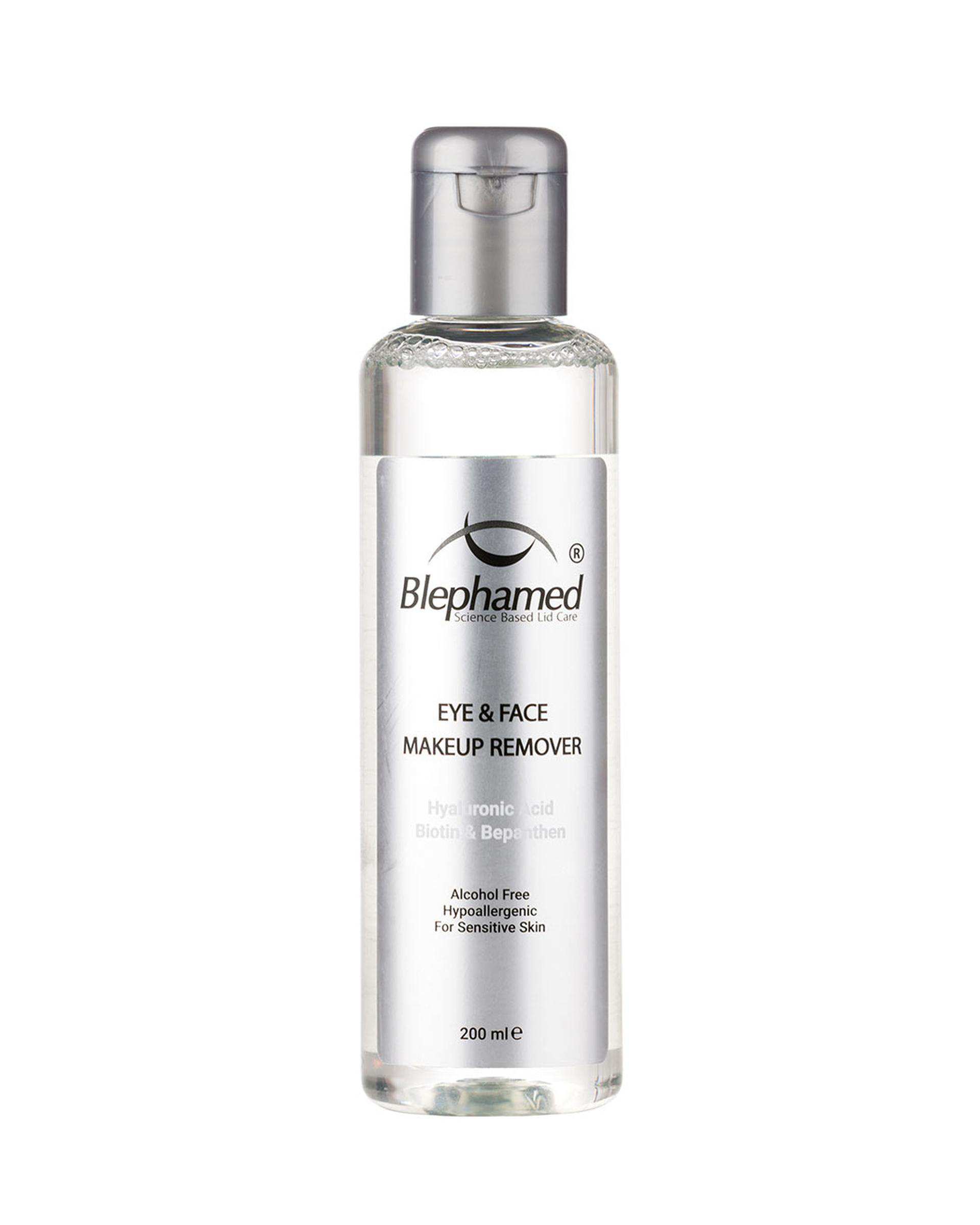 محلول پاک کننده آرایش بلفامد Blephamed مخصوص چشم و پوست حساس حجم 200ml