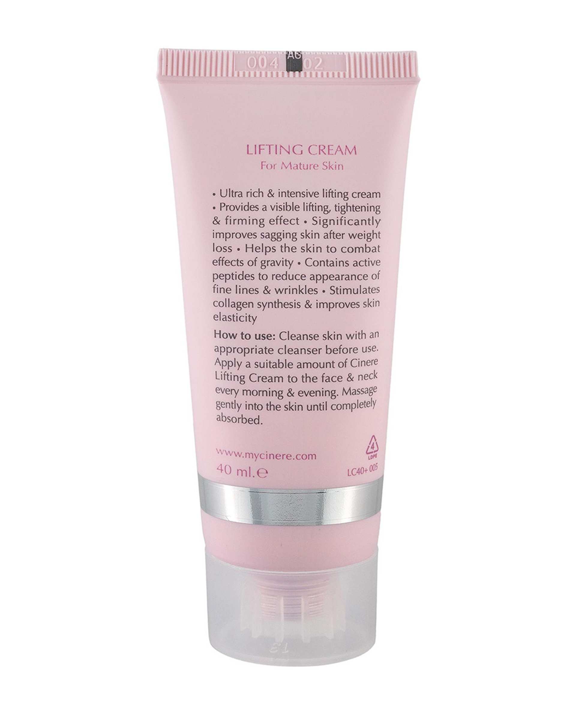 کرم سفت کننده صورت سینره Cinere مدل Ultra Rich مناسب افراد بالای 40 سال حجم 40ml