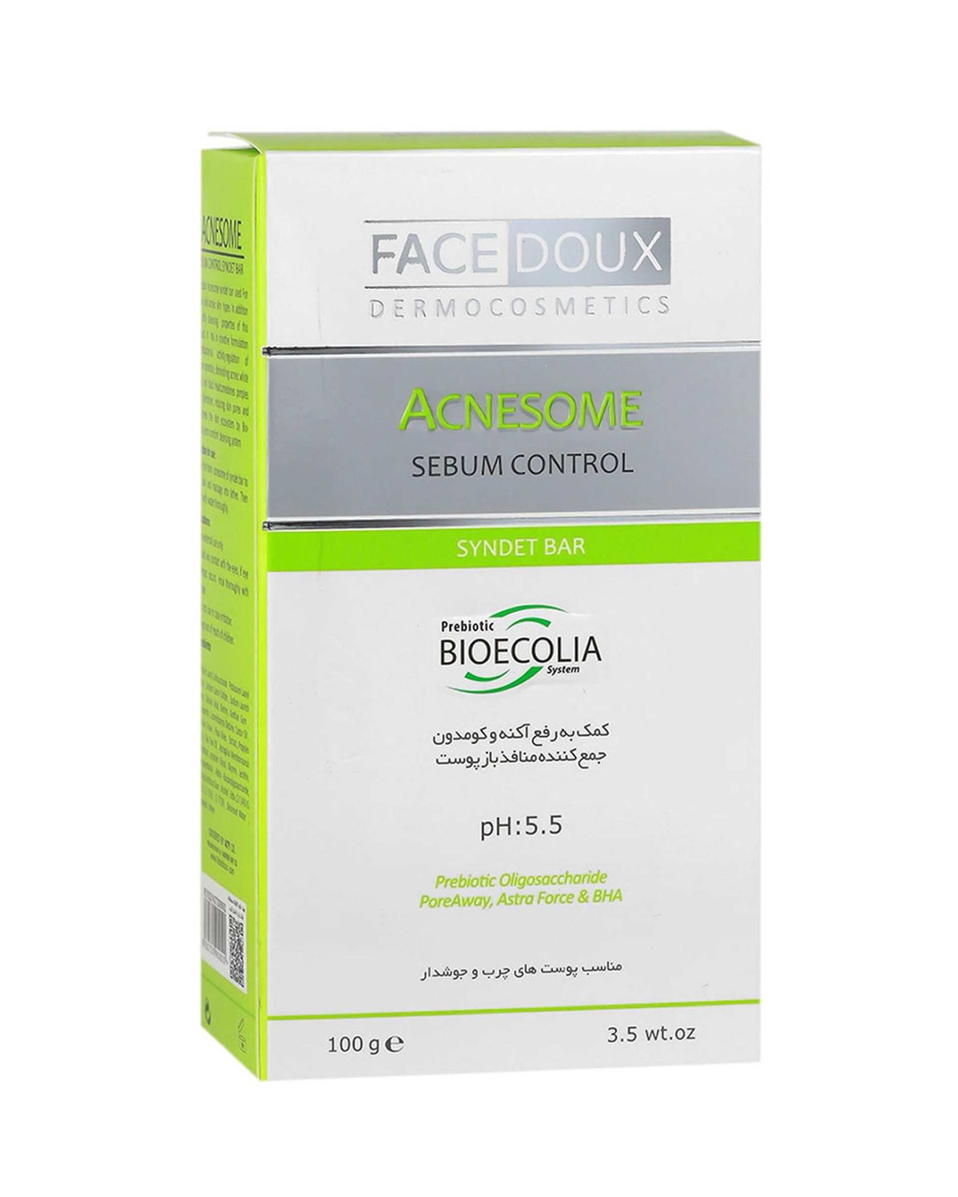 پن آکنه زوم کنترل کننده چربی فیس دوکس Face Doux حجم 100ml