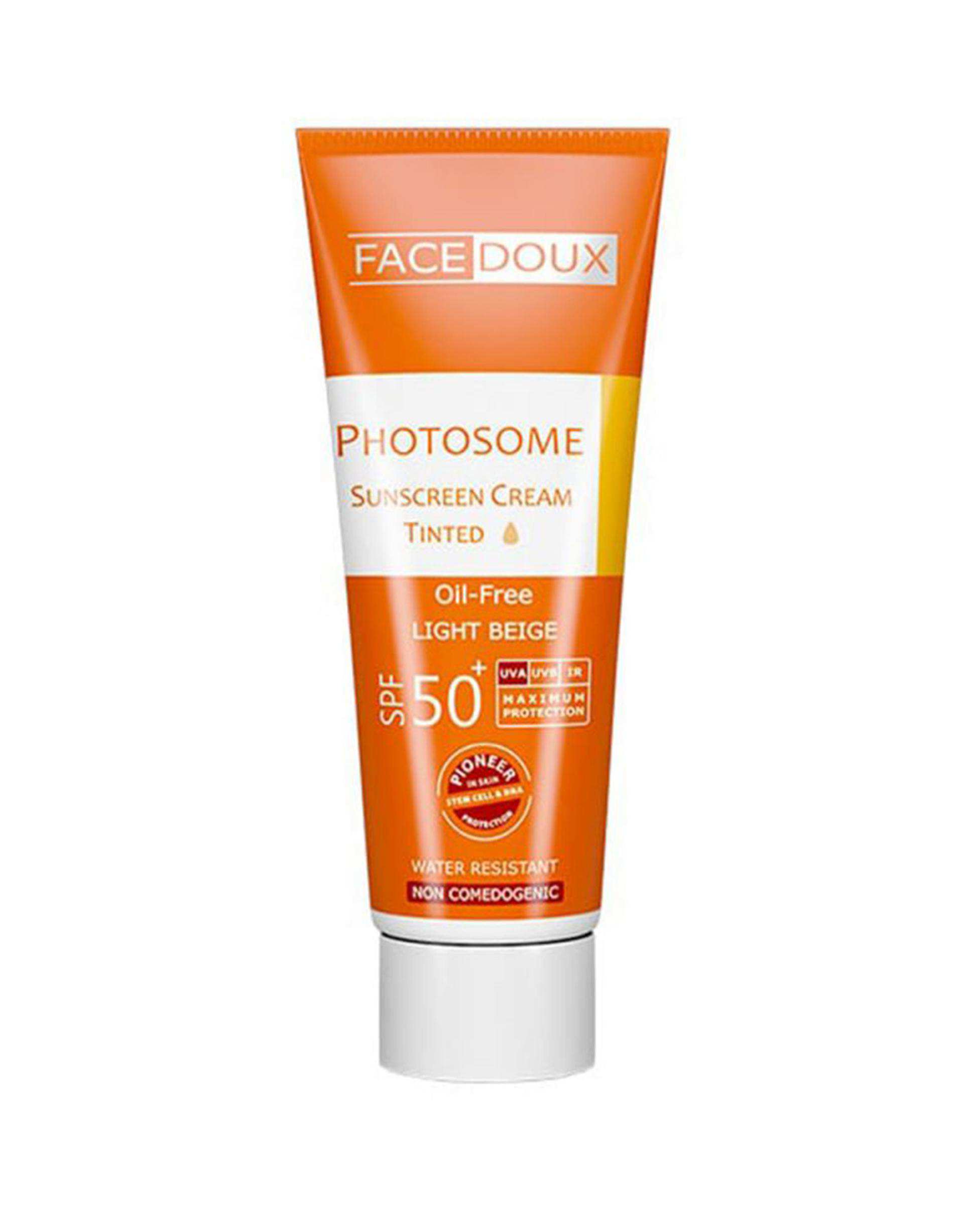 کرم ضد آفتاب رنگی SPF50 فیس دوکس Face Doux مدل Photosome بژ روشن حجم 40ml
