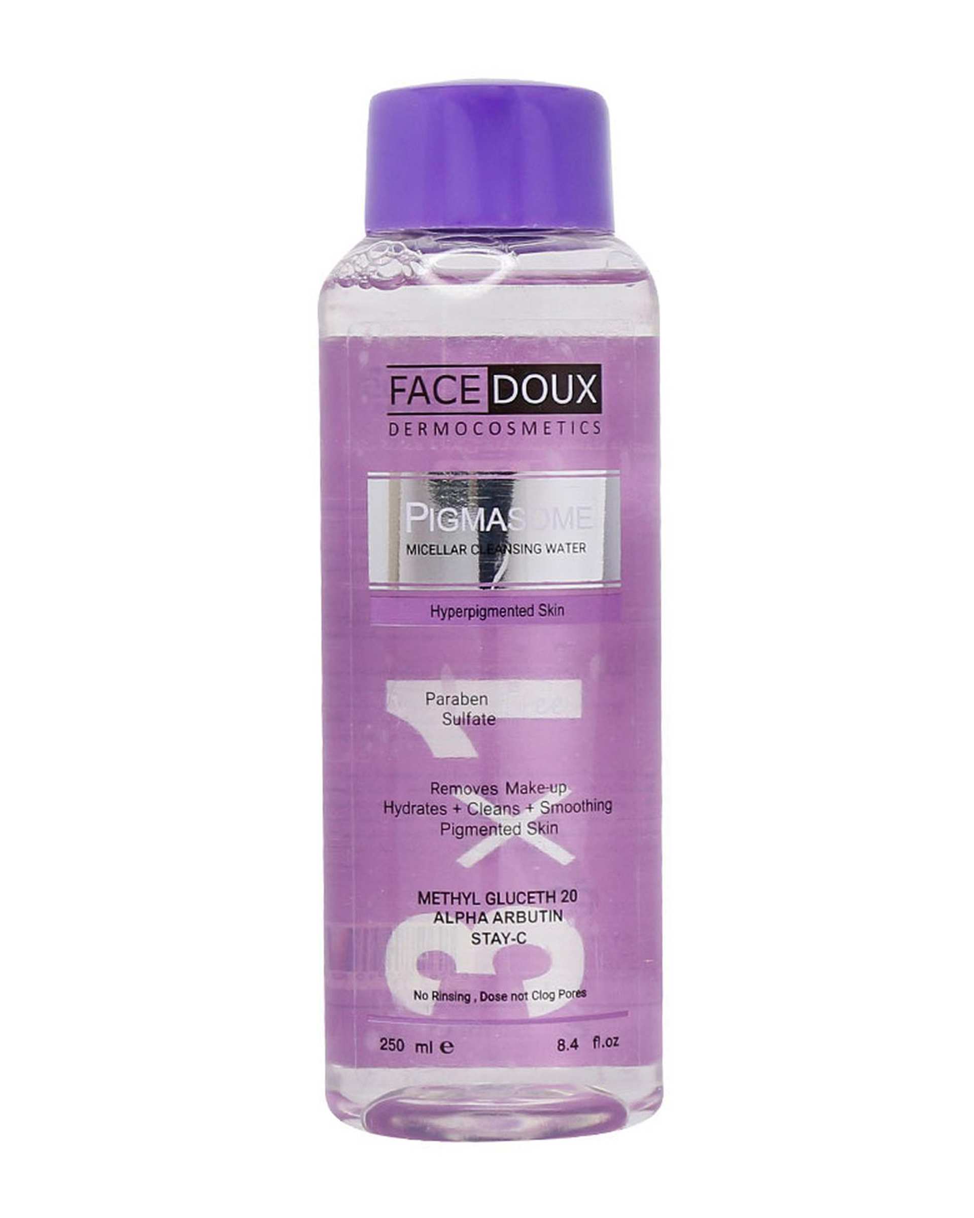 میسلار واتر صورت پیگمازوم فیس دوکس Face Doux مدل Pigmasome مناسب پوست دارای لک 250ml