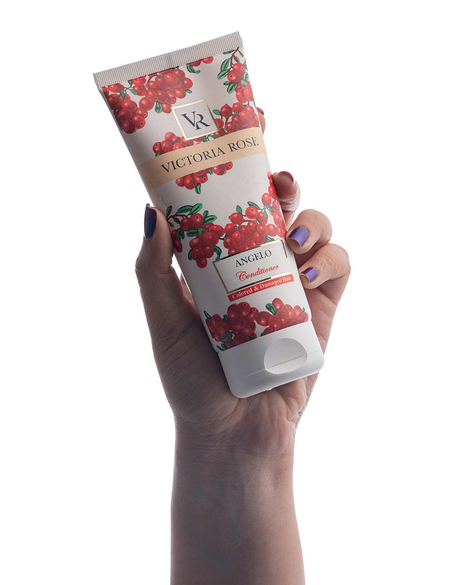 نرم کننده مو ویکتوریا رز Victoria Rose مدل Angelo مناسب موهای رنگ شده و آسیب دیده حجم 200ml