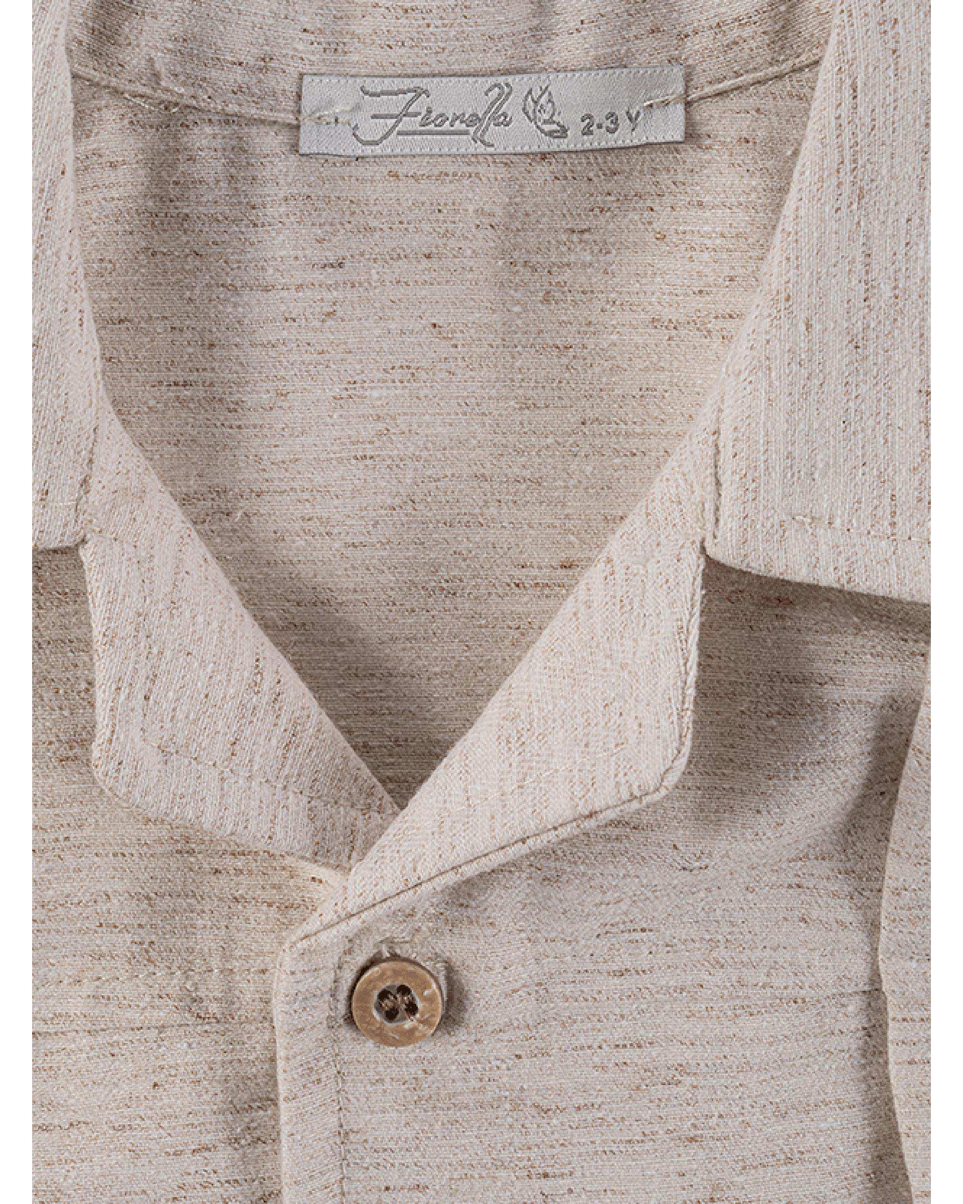 ست سه تکه پسرانه کرم فیورلا Fiorella مدل هاوایی2 کد 35546