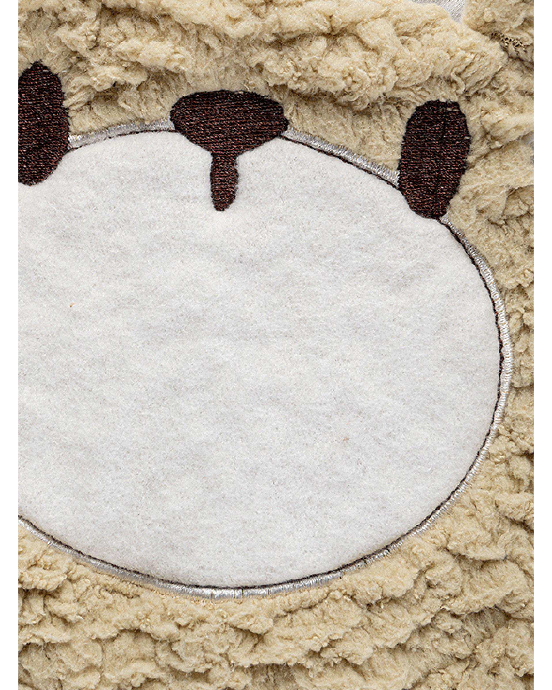 ست سرهمی و بلوز نوزادی کرم فیورلا Fiorella مدل خرس پشمالو کد 25536