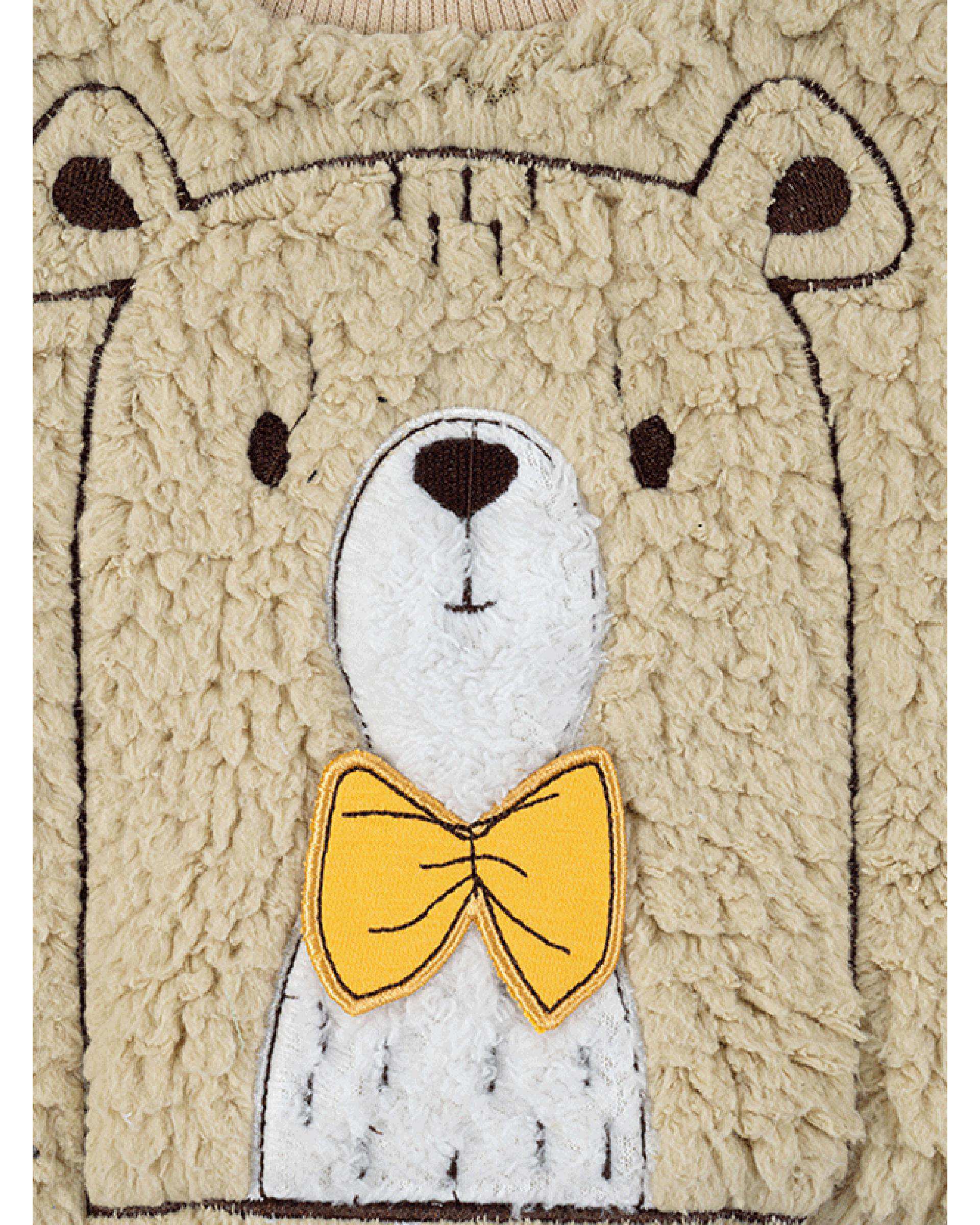 ست بلوز و شلوار نوزادی کرم فیورلا Fiorella مدل خرس کوچولو کد 25535