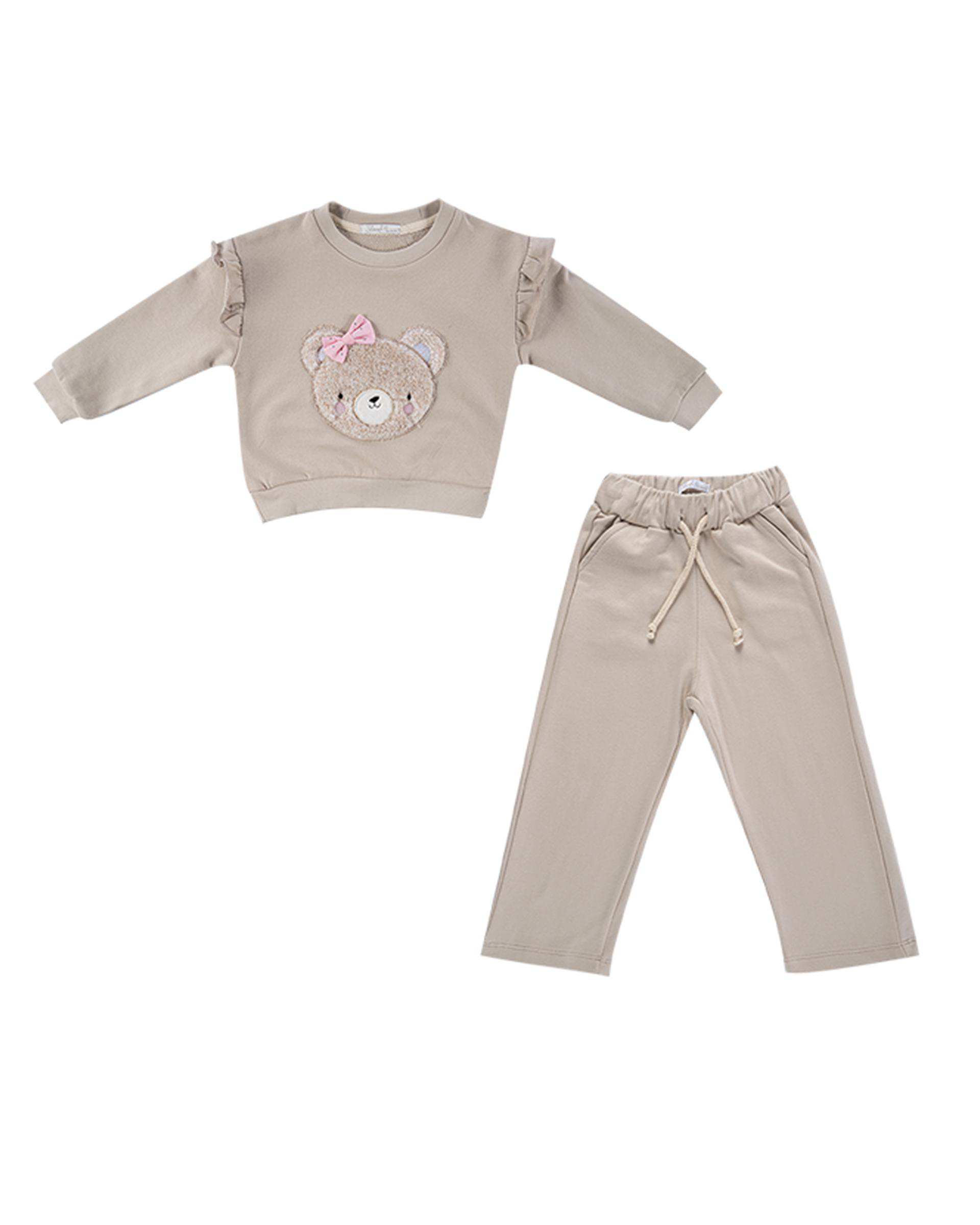 ست بلوز و شلوار دخترانه کرم فیورلا Fiorella مدل پریسان کد 35561