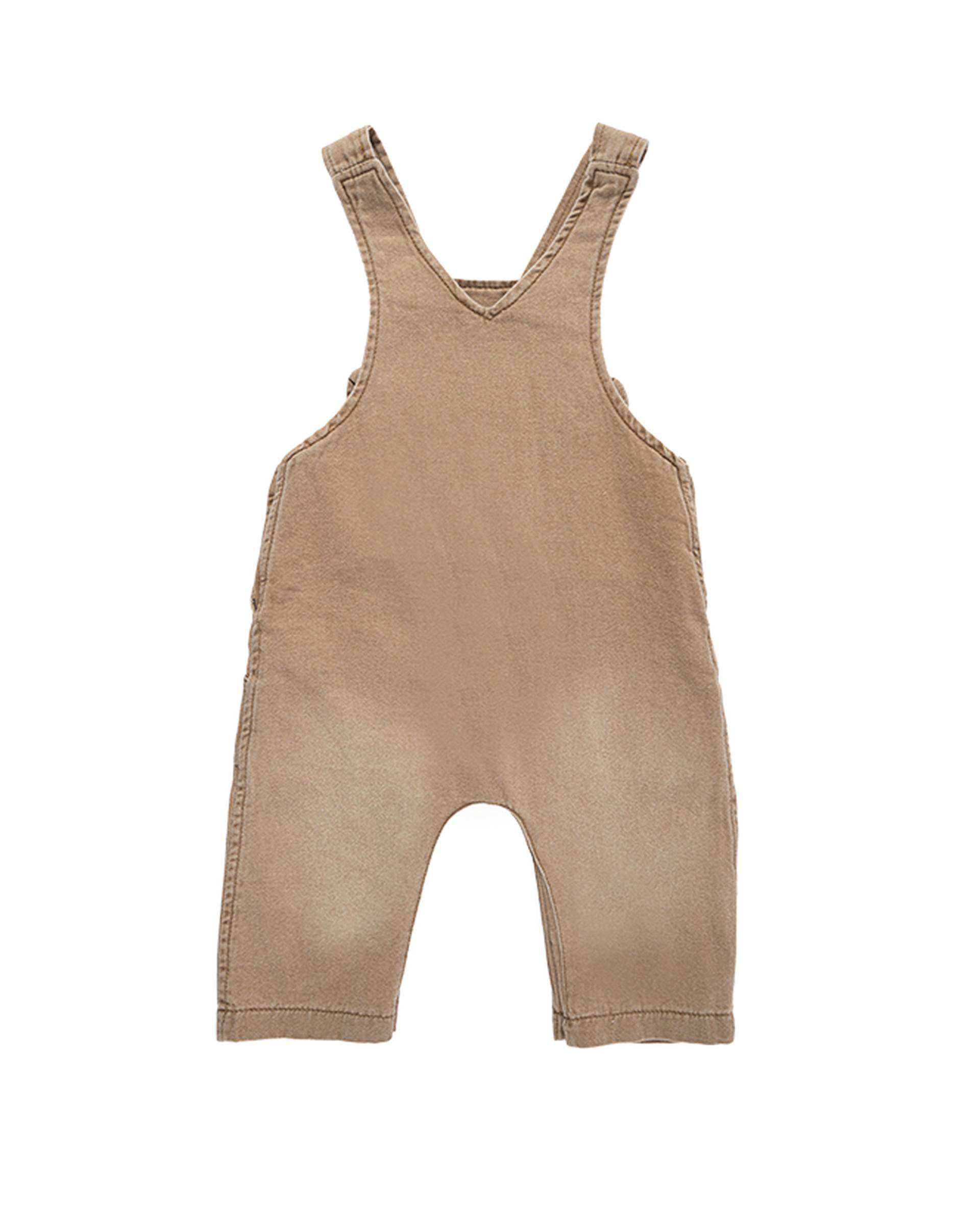 ست بلوز و سرهمی نوزادی پسرانه قهوه ای فیورلا Fiorella مدل خرس نمکی کد 25537