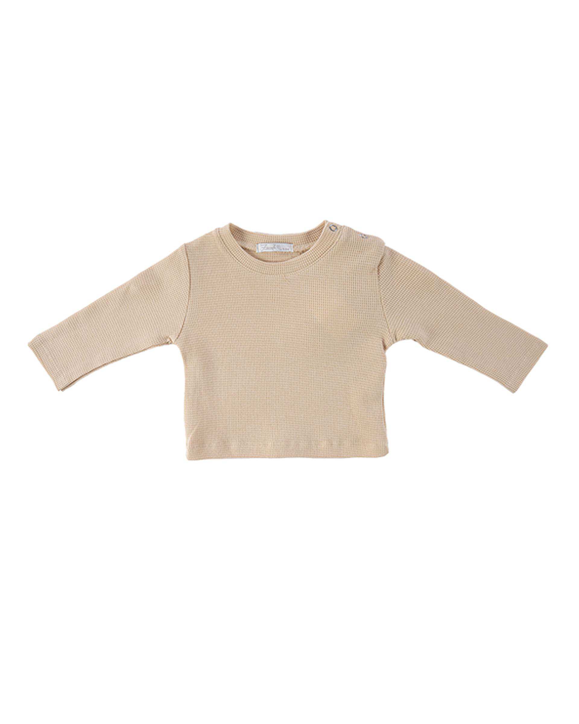 ست بلوز و سرهمی نوزادی پسرانه قهوه ای فیورلا Fiorella مدل خرس نمکی کد 25537