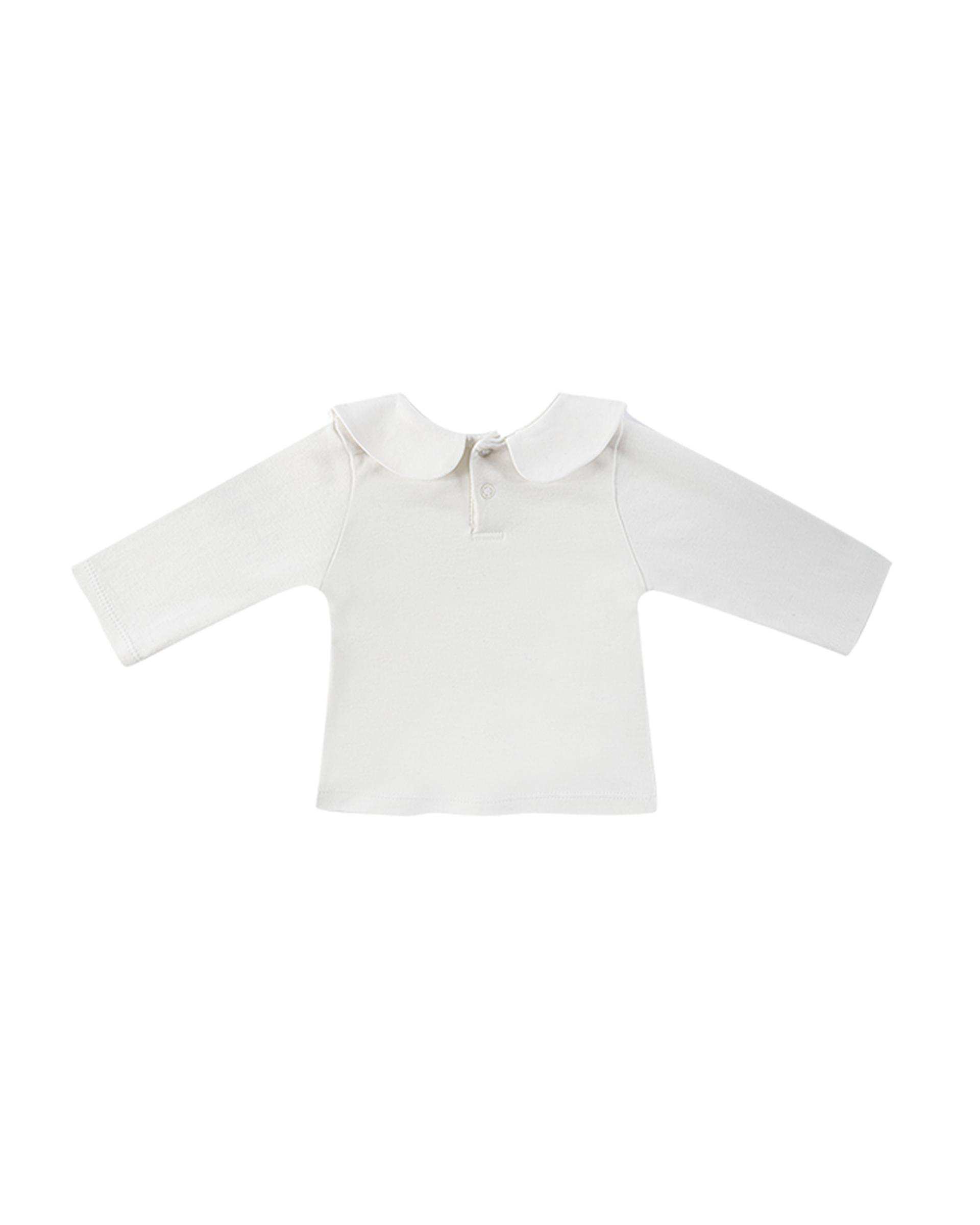 ست بلوز و پیراهن نوزادی دخترانه سفید سرمه ای فیورلا Fiorella مدل پریما کد 25502