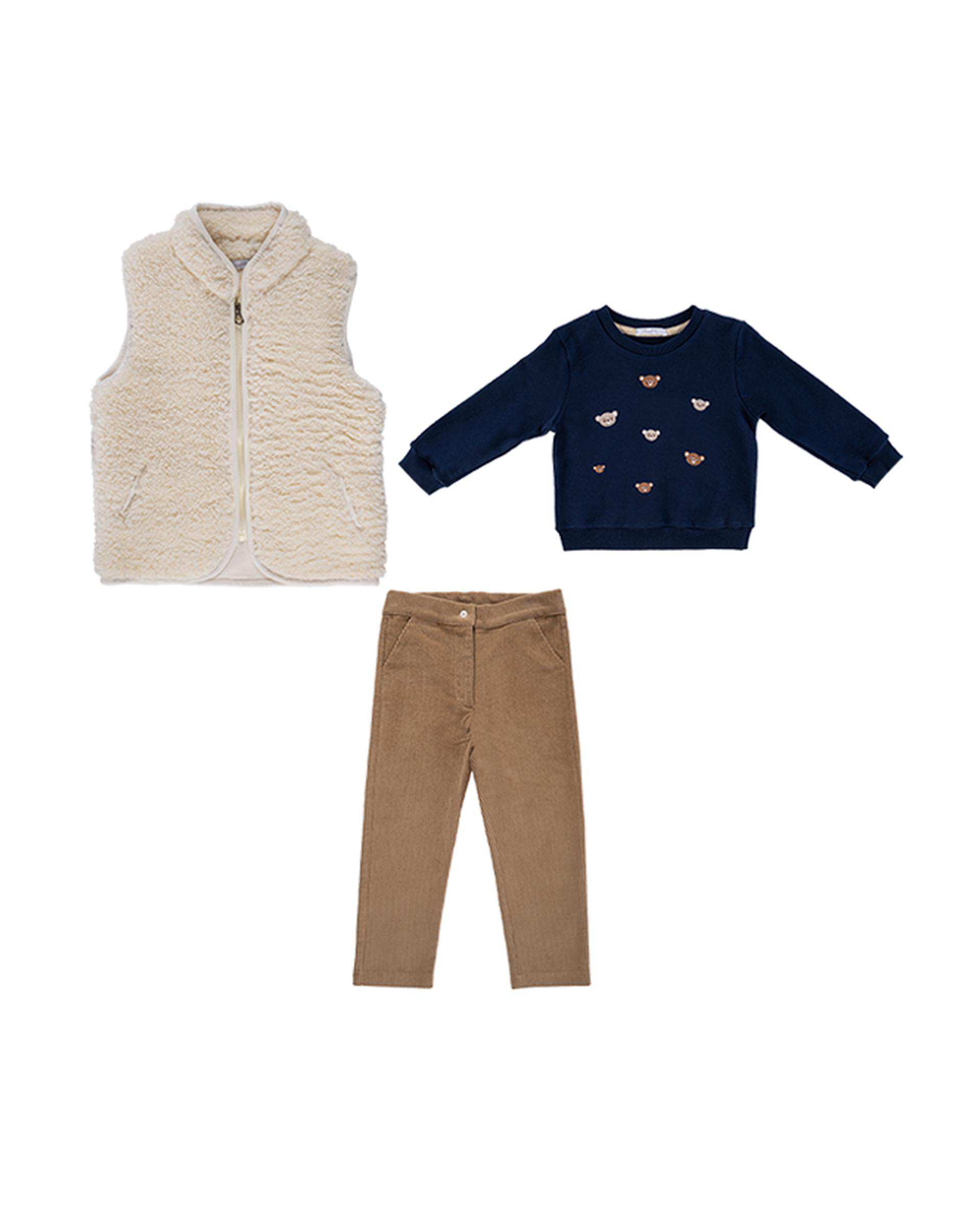 ست سه تکه نوزادی پسرانه فیورلا Fiorella مدل اردلان کد 25530