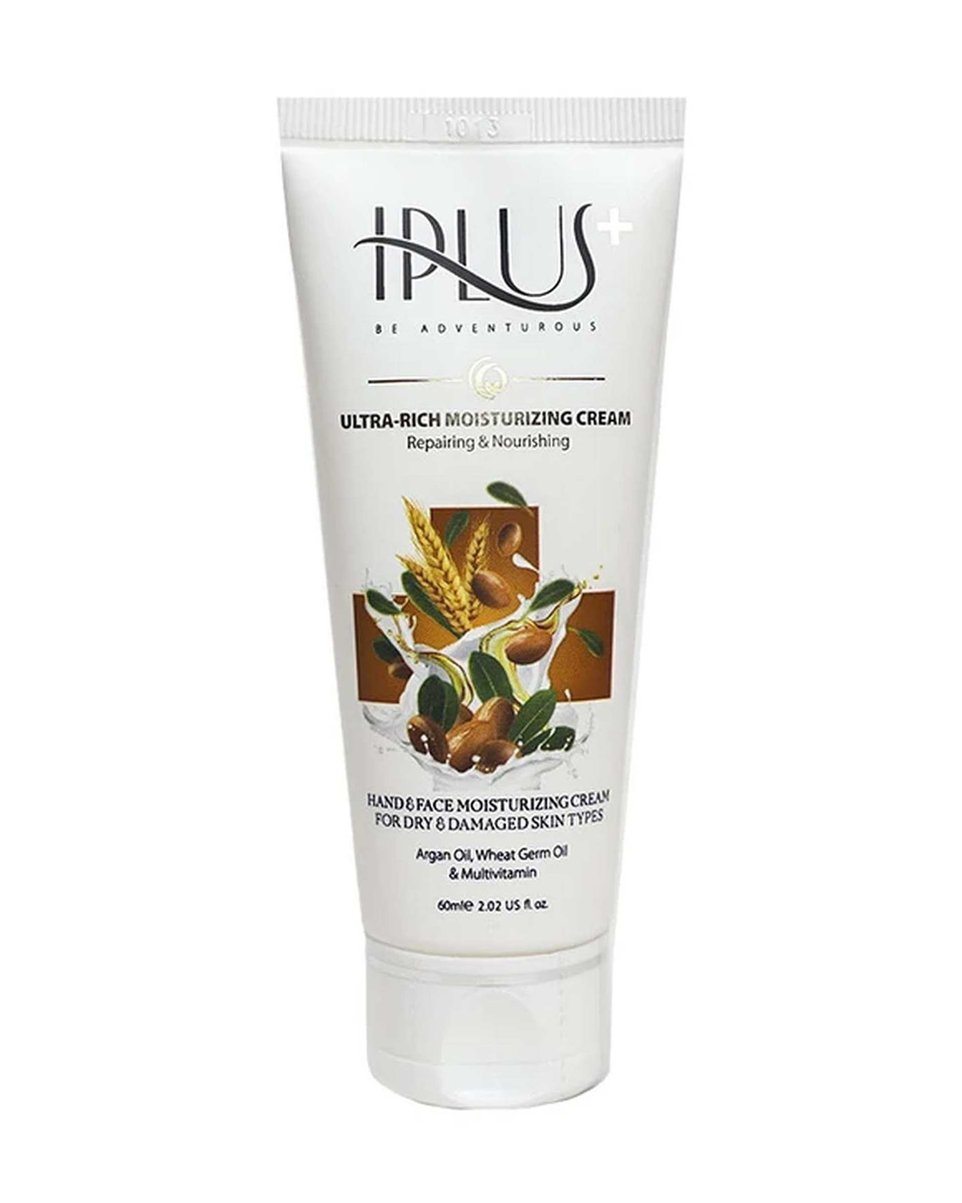کرم مرطوب کننده آی پلاس Iplus حاوی روغن آرگان و جوانه گندم 60ml