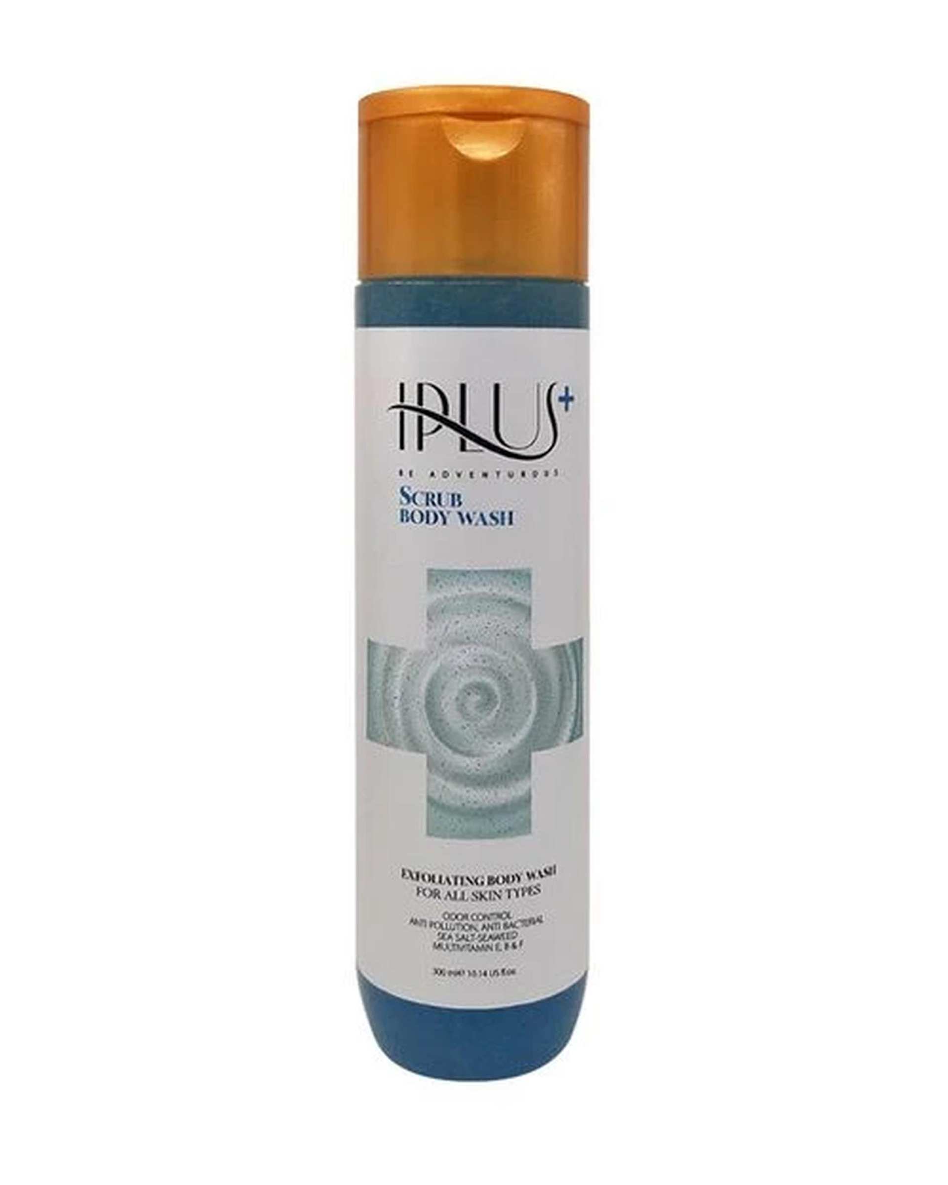 شامپو بدن لایه بردار آی پلاس Iplus حاوی دانه های لایه بردار 300ml