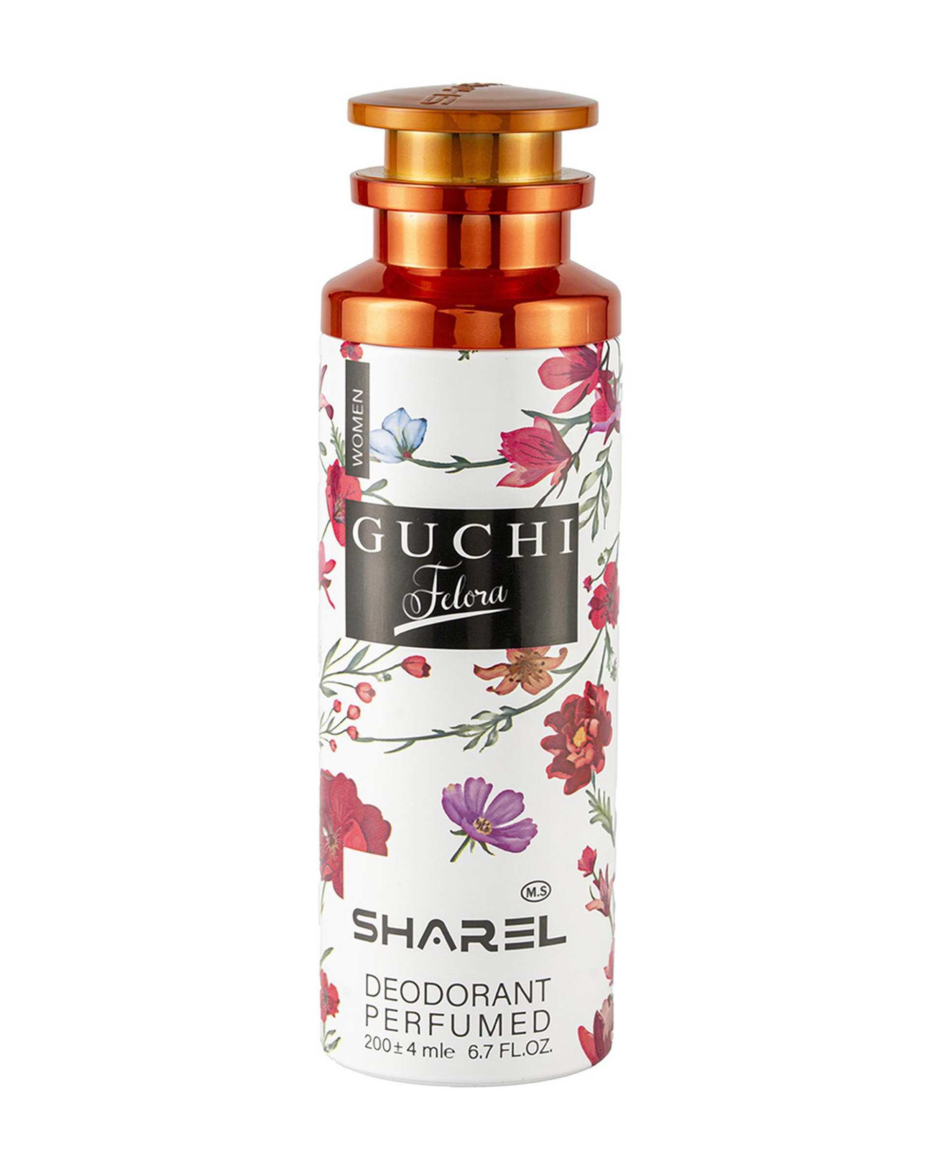 اسپری دئودورانت زنانه شارل Sharel مدل Guchi Felora حجم 200ml