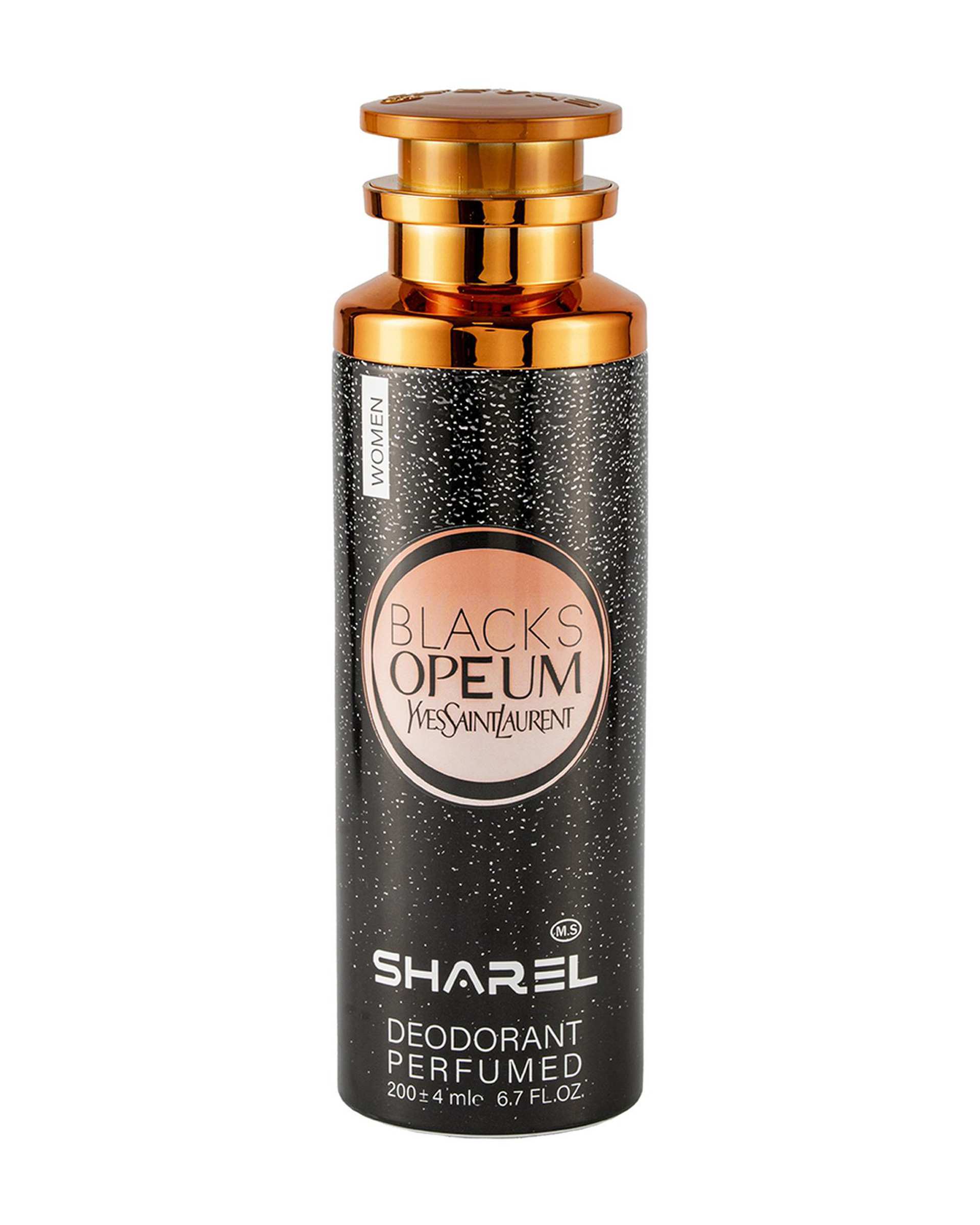 اسپری دئودورانت زنانه شارل Sharel مدل Black Opium حجم 200ml