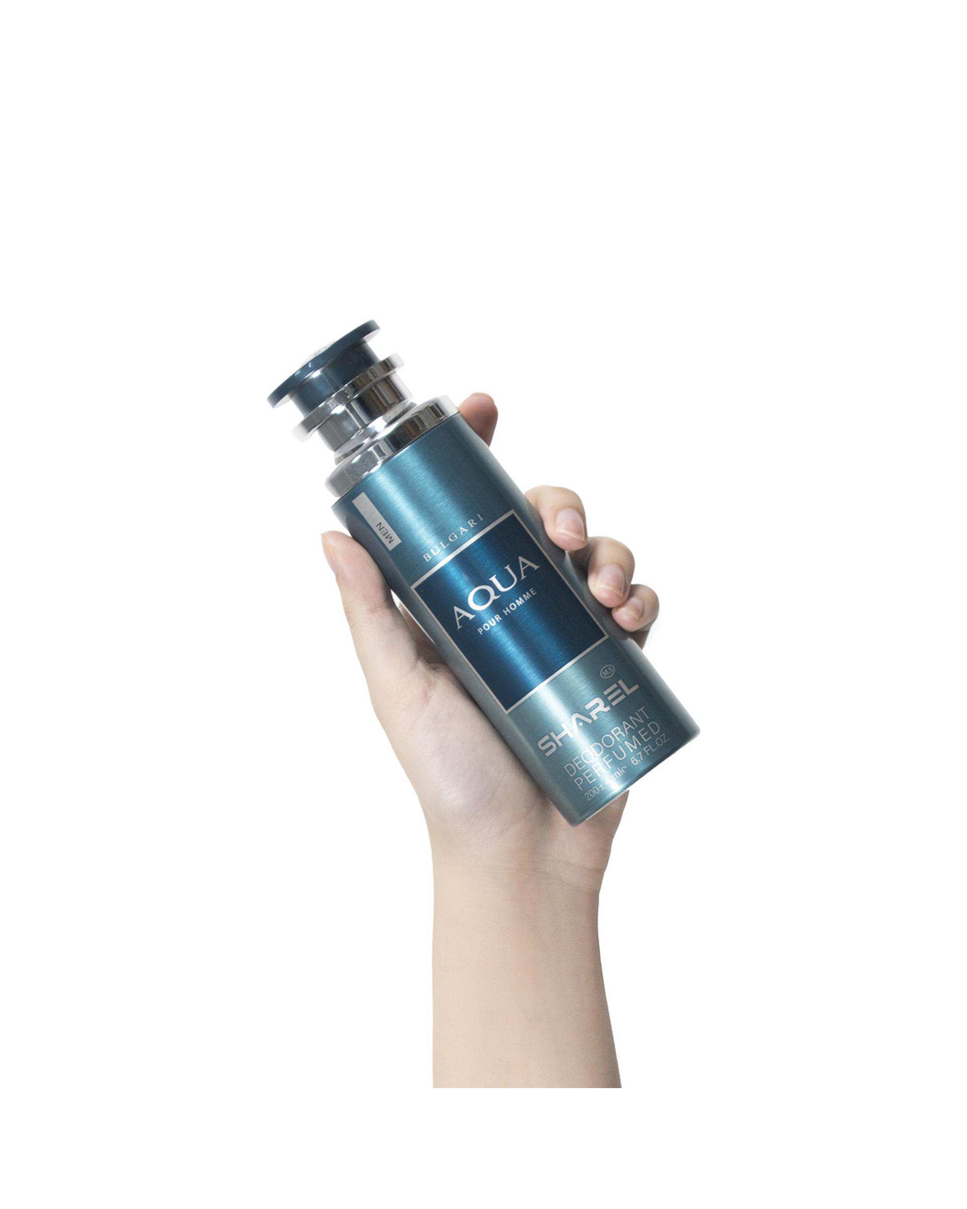 اسپری دئودورانت مردانه شارل Sharel مدل Aqva Pour Homme حجم 200ml
