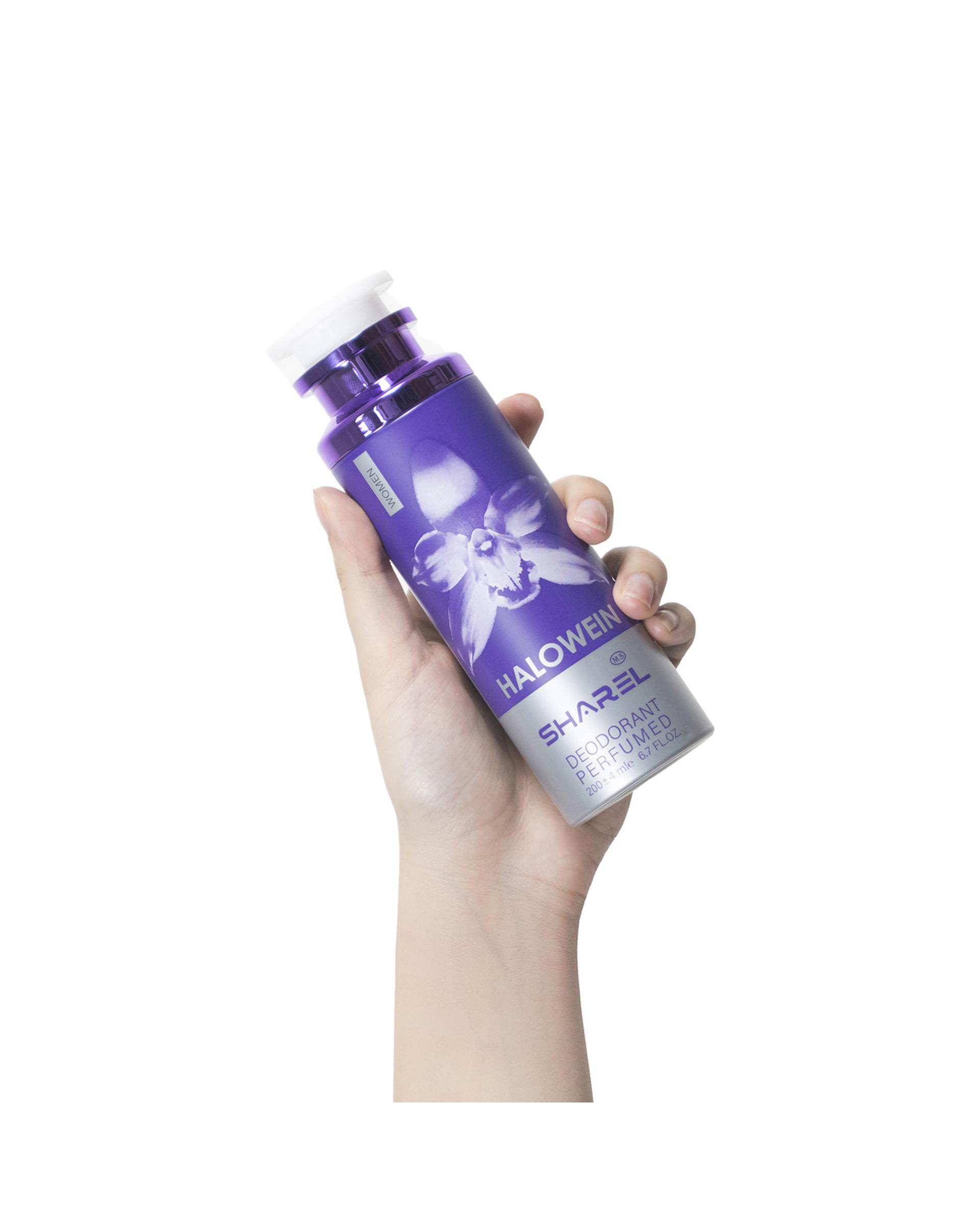 اسپری دئودورانت زنانه شارل Sharel مدل Halowein حجم 200ml