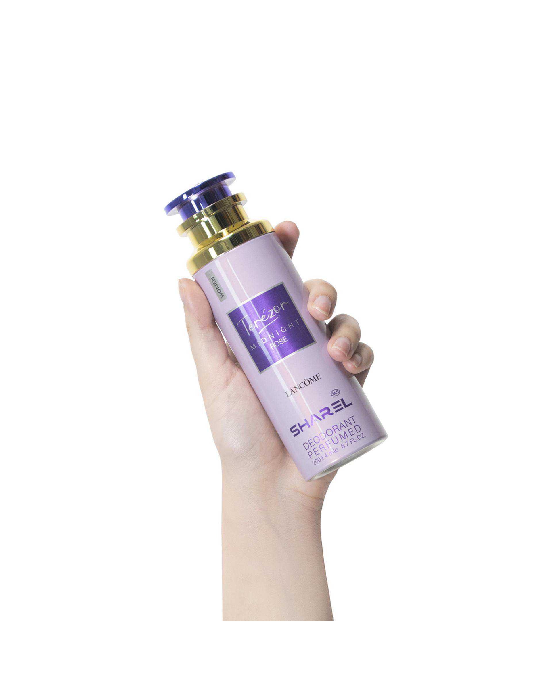 اسپری دئودورانت زنانه شارل Sharel مدل Midnight Rose حجم 200ml