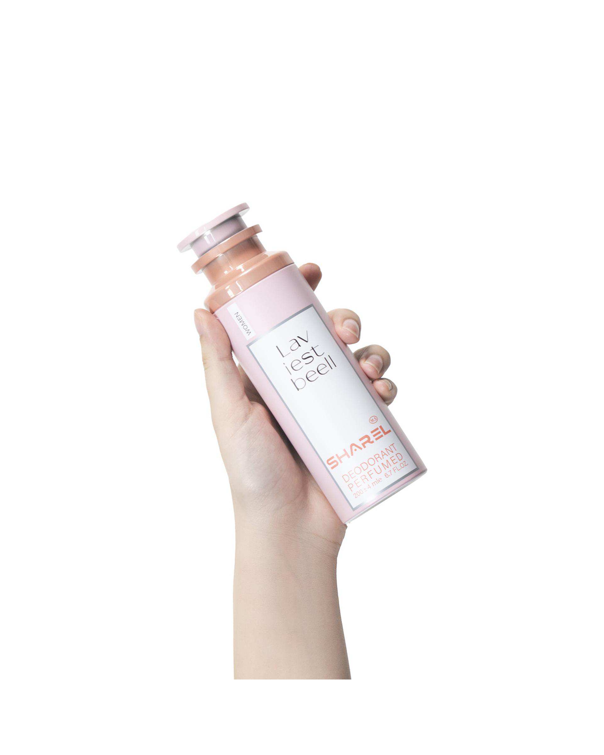 اسپری دئودورانت زنانه شارل Sharel مدل Lav Iest Beell حجم 200ml