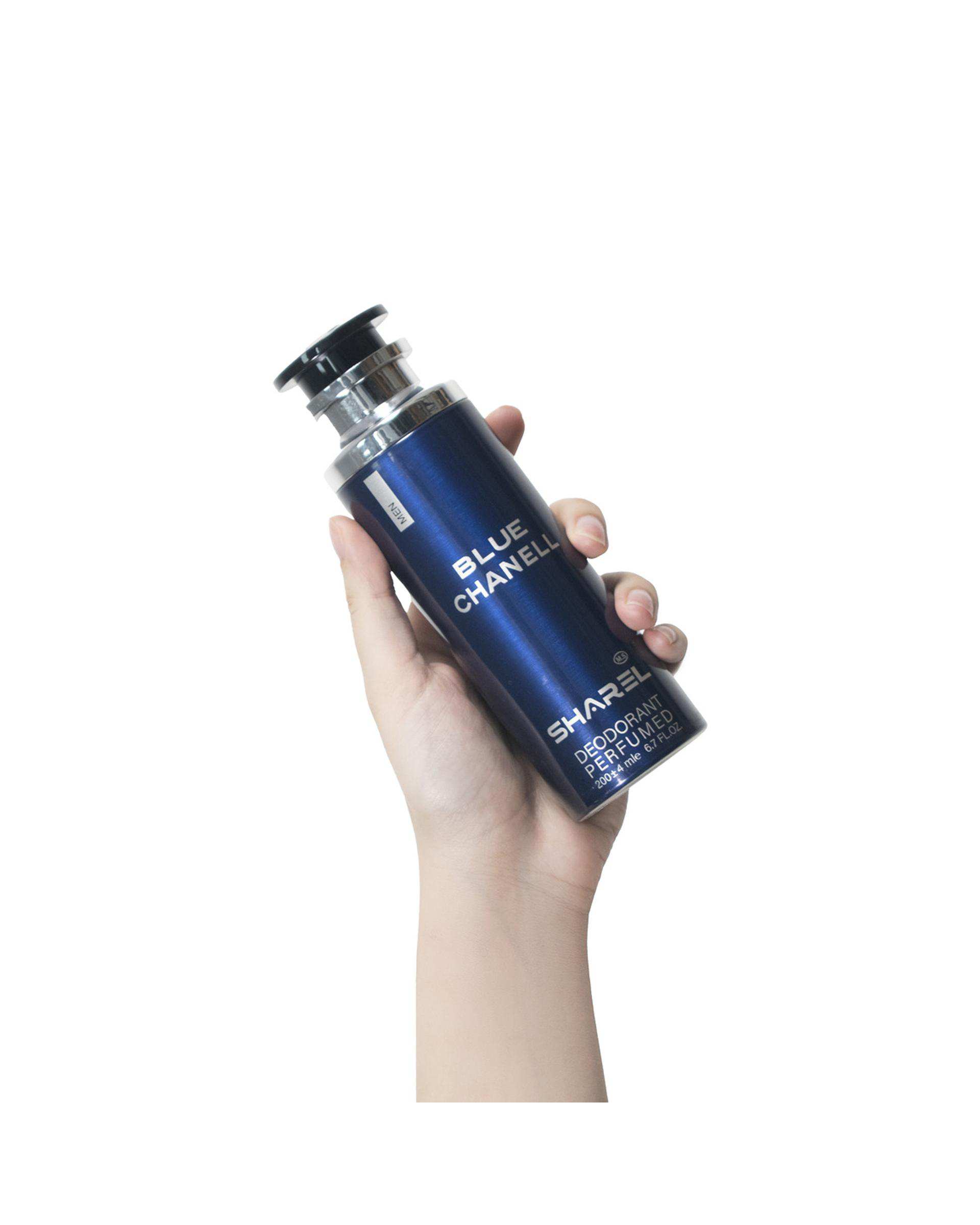 اسپری دئودورانت مردانه شارل Sharel مدل Blue Chanell حجم 200ml