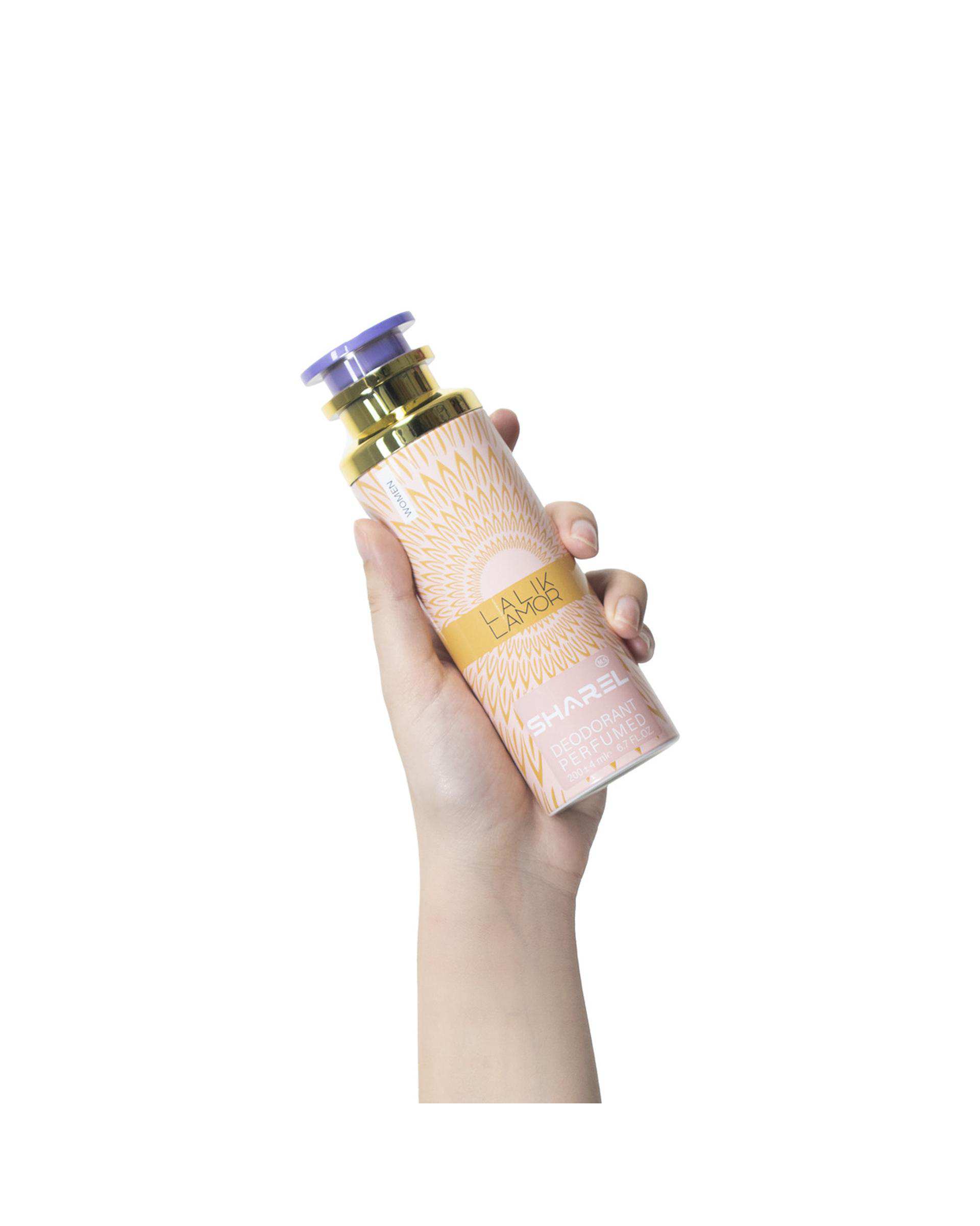 اسپری دئودورانت زنانه شارل Sharel مدل Lalik Lamor حجم 200ml