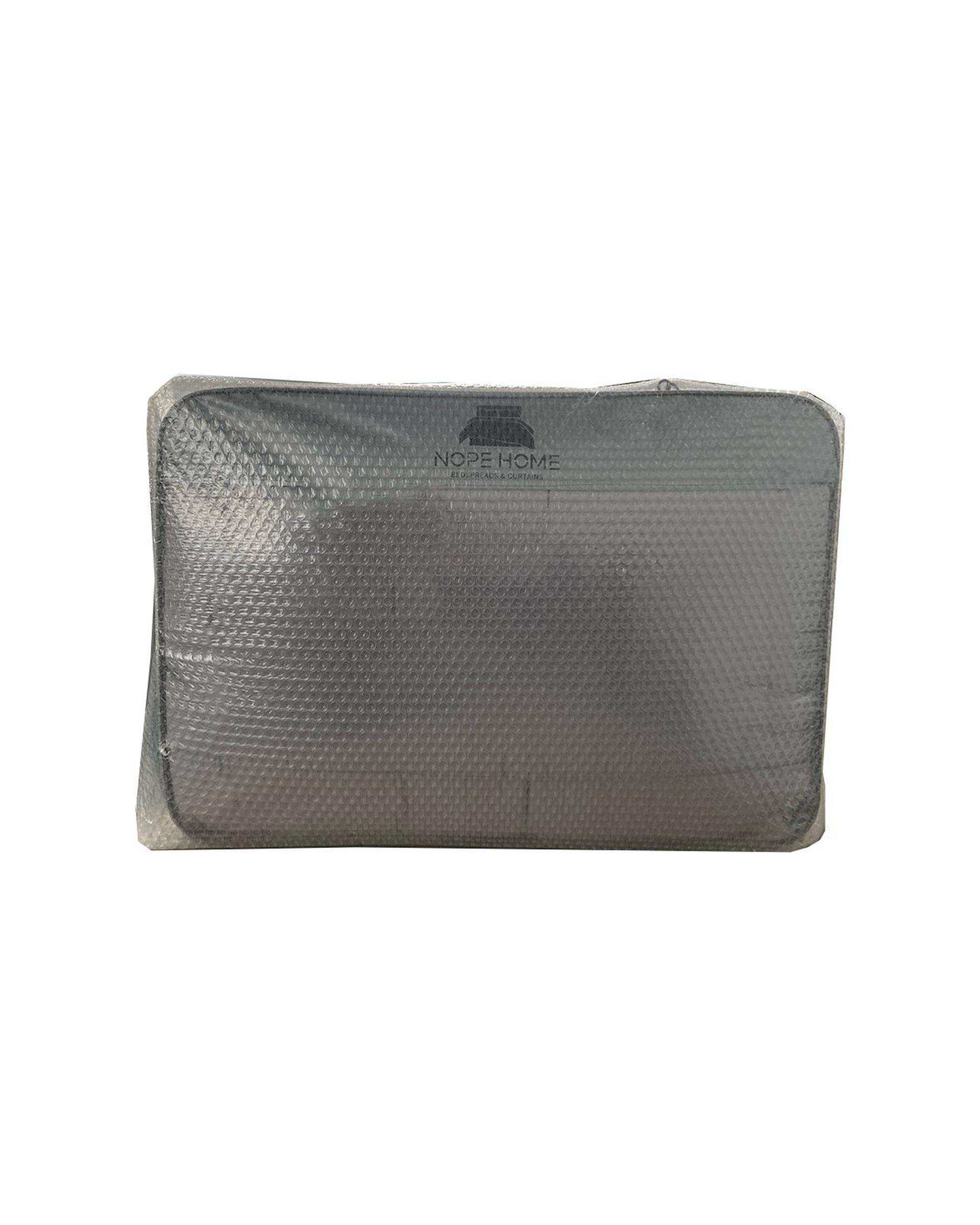 لحاف دو نفره یک تکه آبی نوپه هوم Nopehome طرح مربع کد L20-3 مناسب عرض تشک 160 الی 180