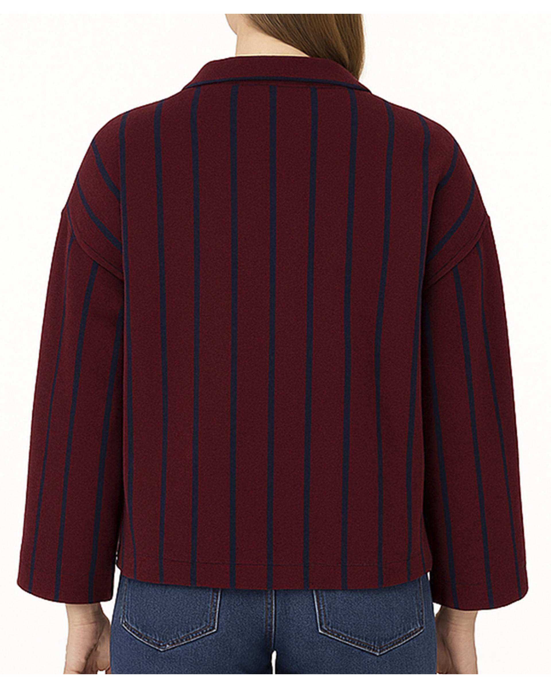 پالتو کوتاه زنانه زرشکی آر ان اس RNS کد 11122560