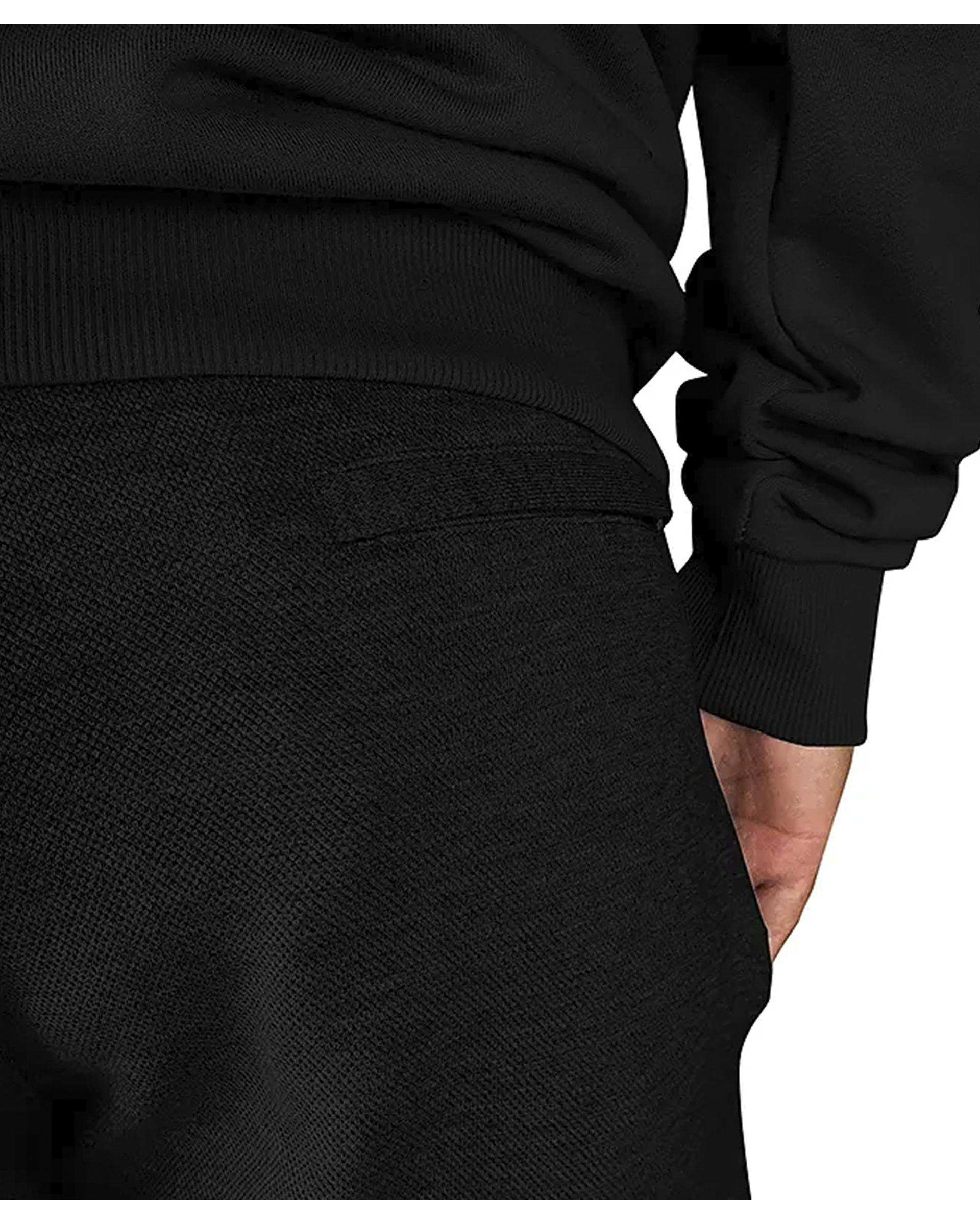 شلوار ورزشی مردانه دورس لاین مشکی نوزده نود و یک 1991 مدل SH1967 B