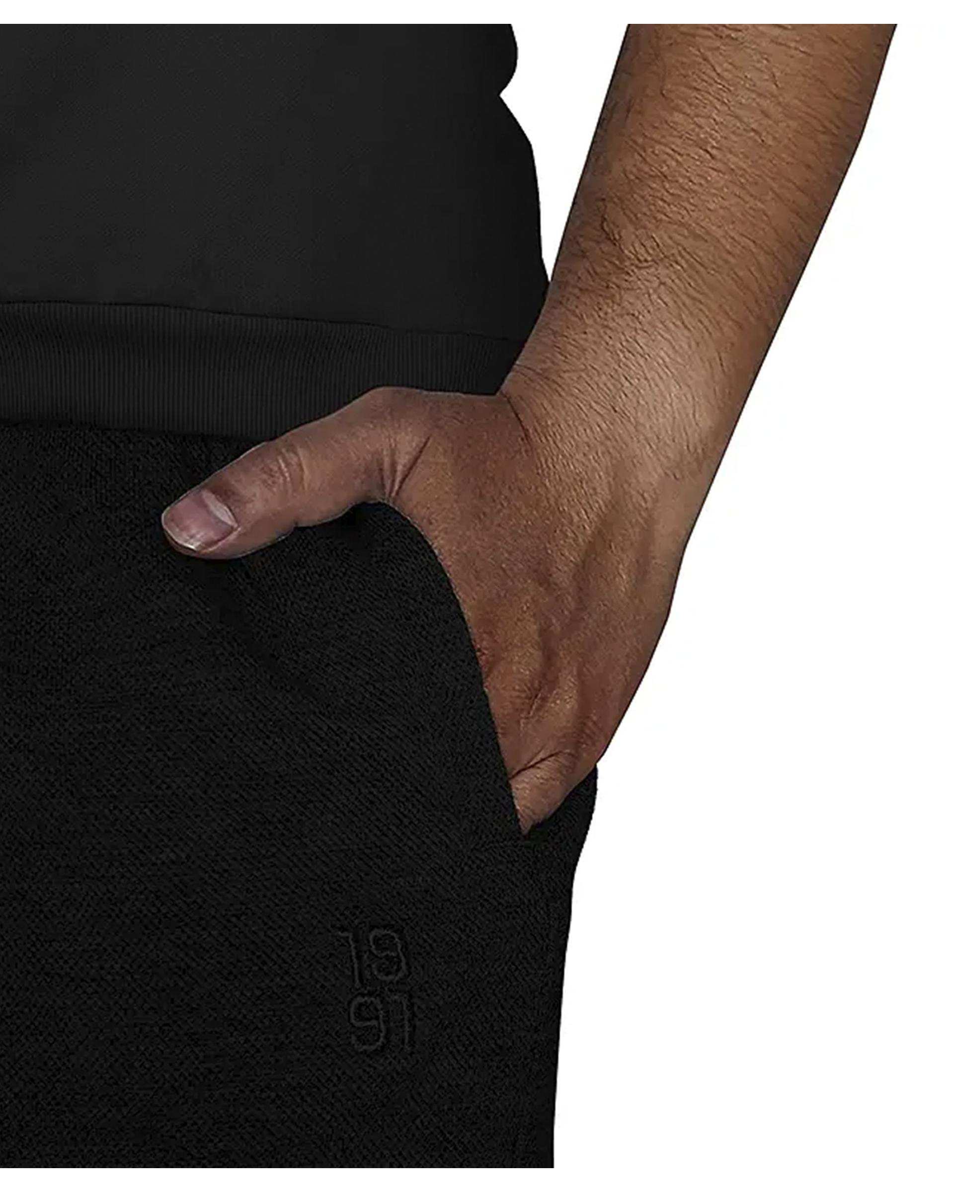 شلوار ورزشی مردانه اسلش دورس مشکی نوزده نود و یک 1991 مدل SH1968 B