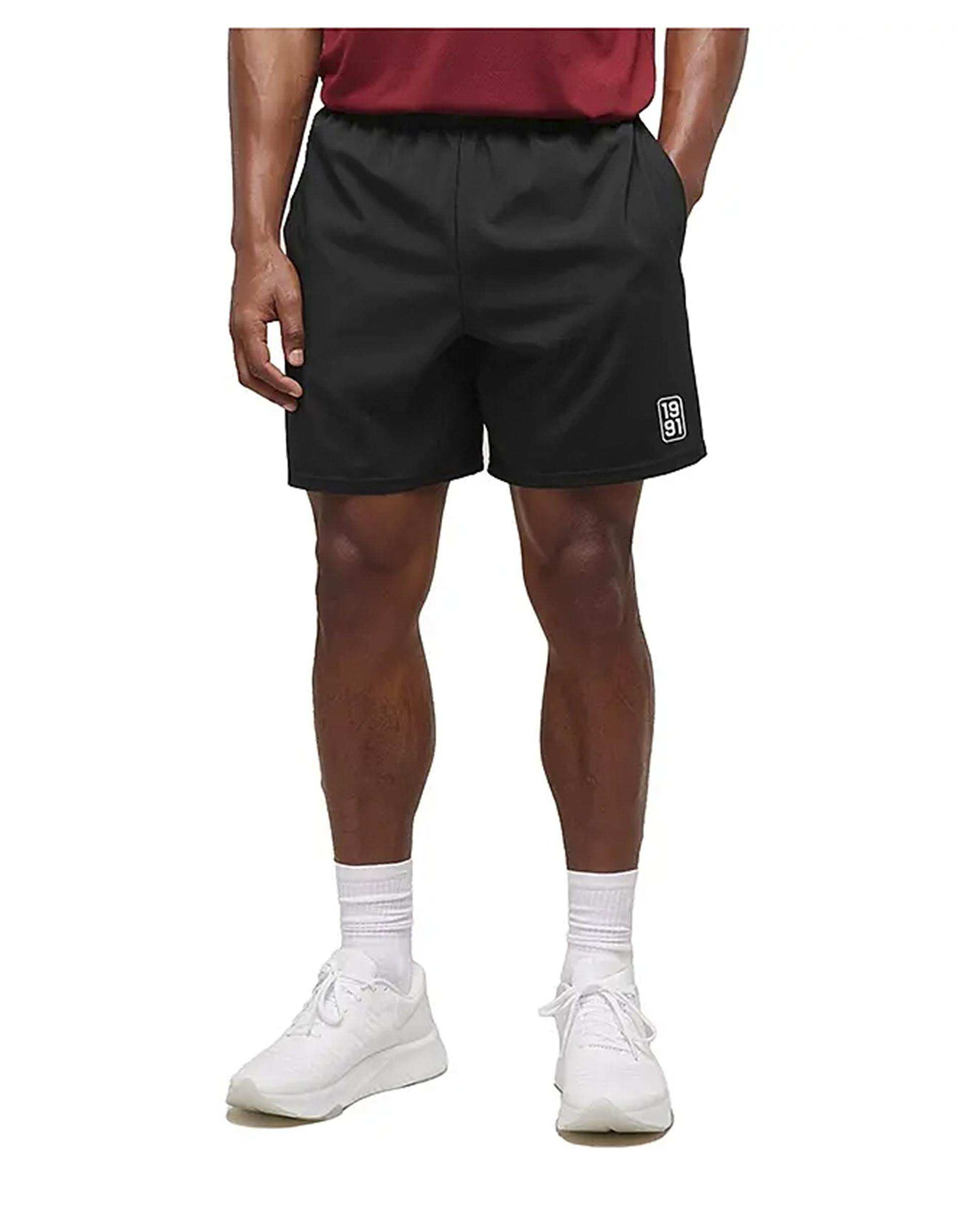 شلوارک ورزشی مردانه آیرو مشکی نوزده نود و یک 1991 مدل SH1970 B