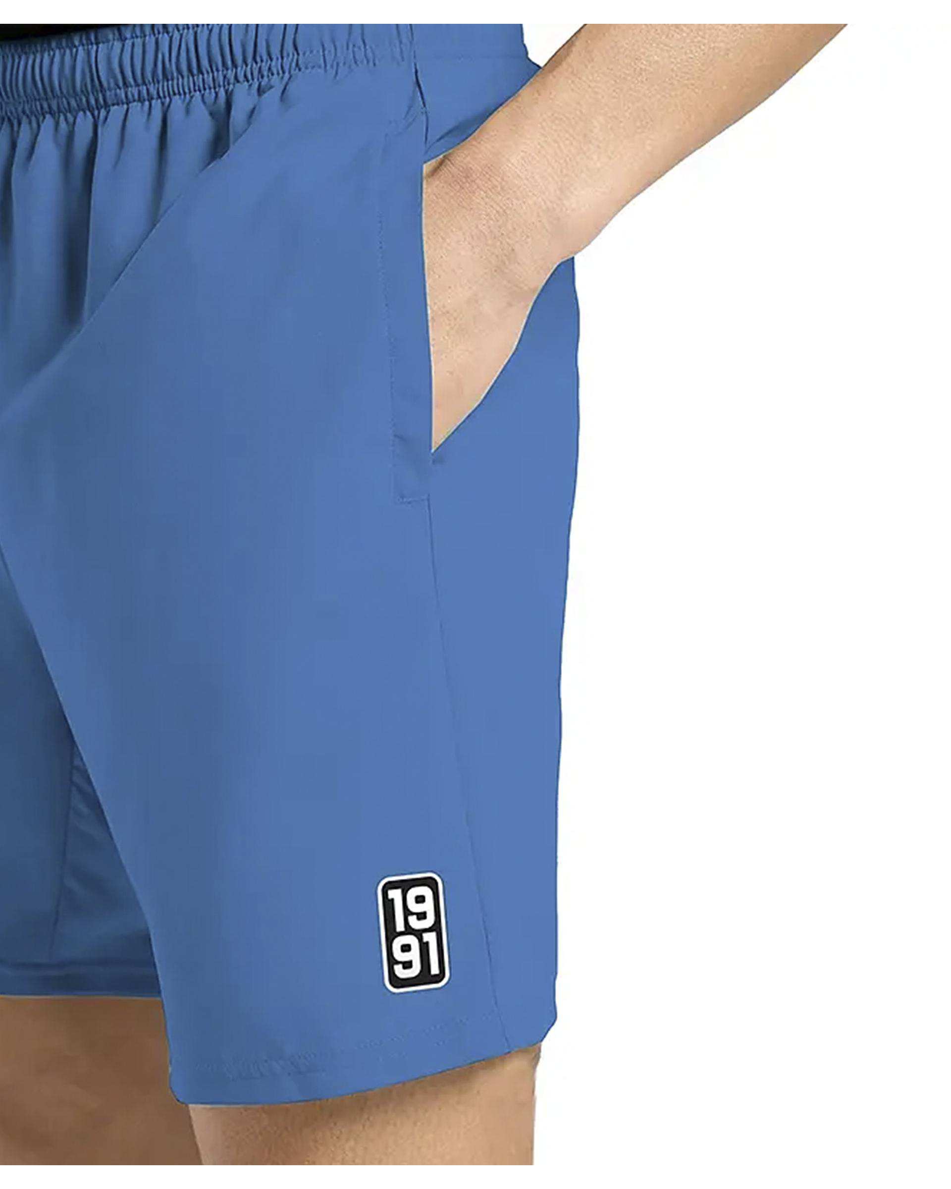 شلوارک ورزشی مردانه آیرو آبی نفتی نوزده نود و یک 1991 مدل SH1970 DBL