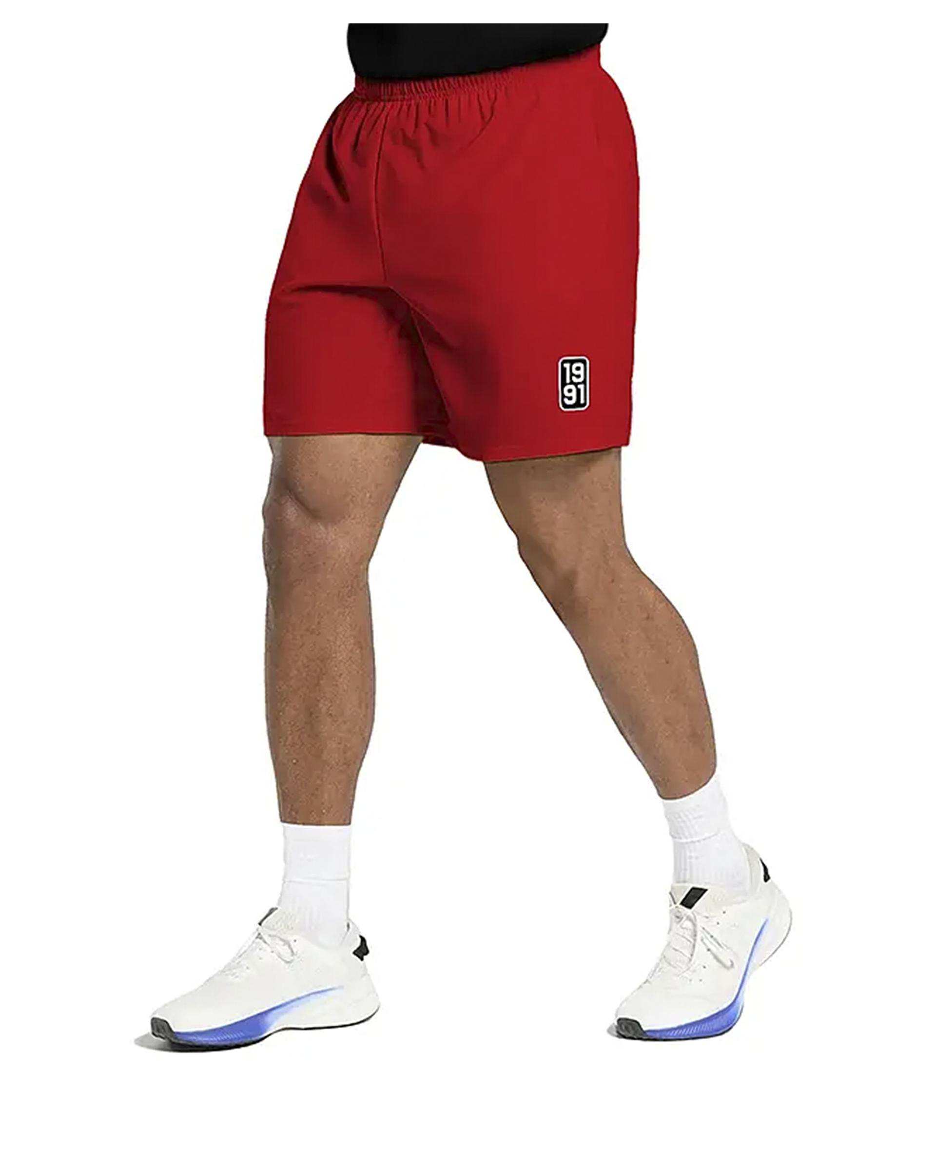 شلوارک ورزشی مردانه آیرو قرمز نوزده نود و یک 1991 مدل SH1970 R