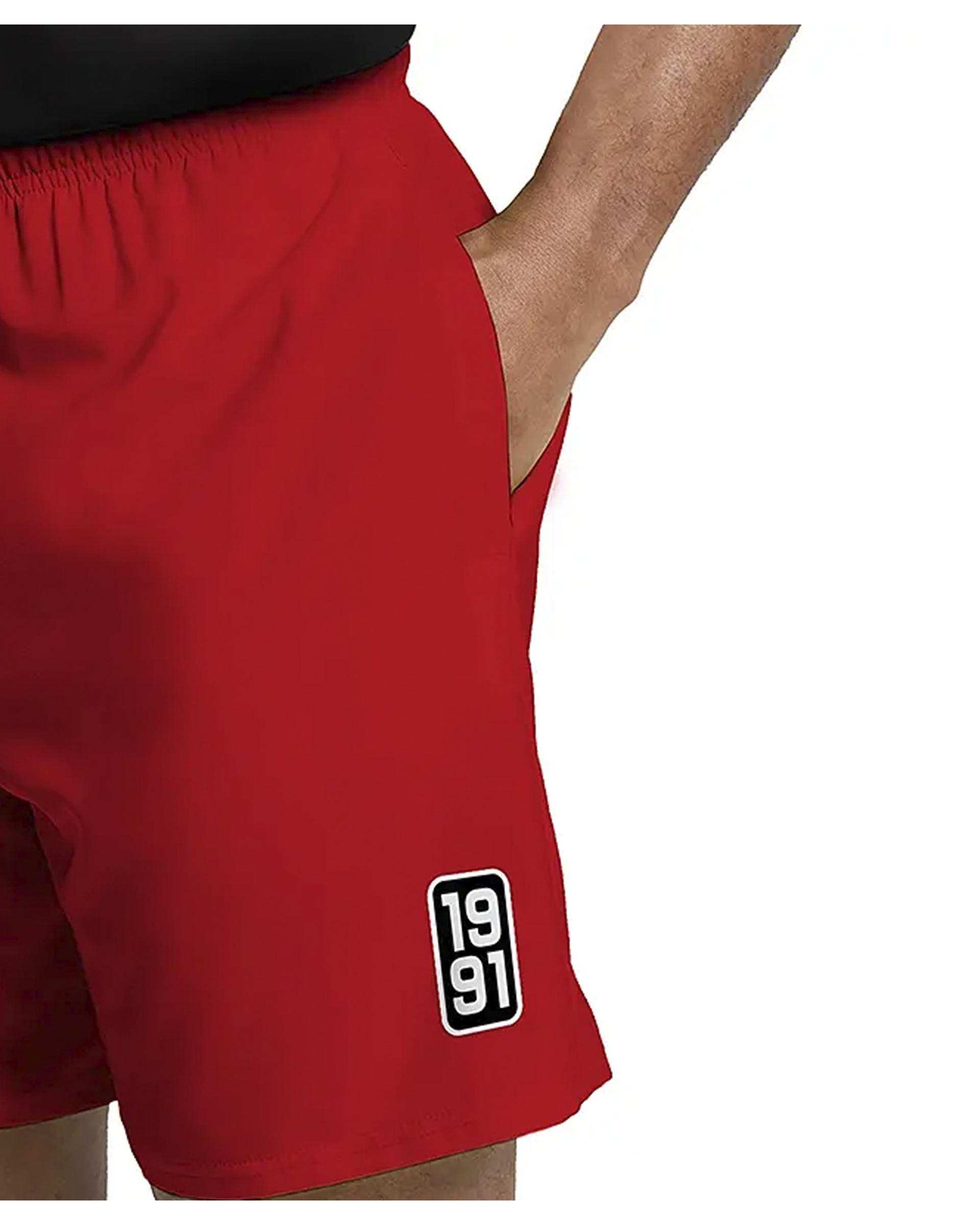 شلوارک ورزشی مردانه آیرو قرمز نوزده نود و یک 1991 مدل SH1970 R