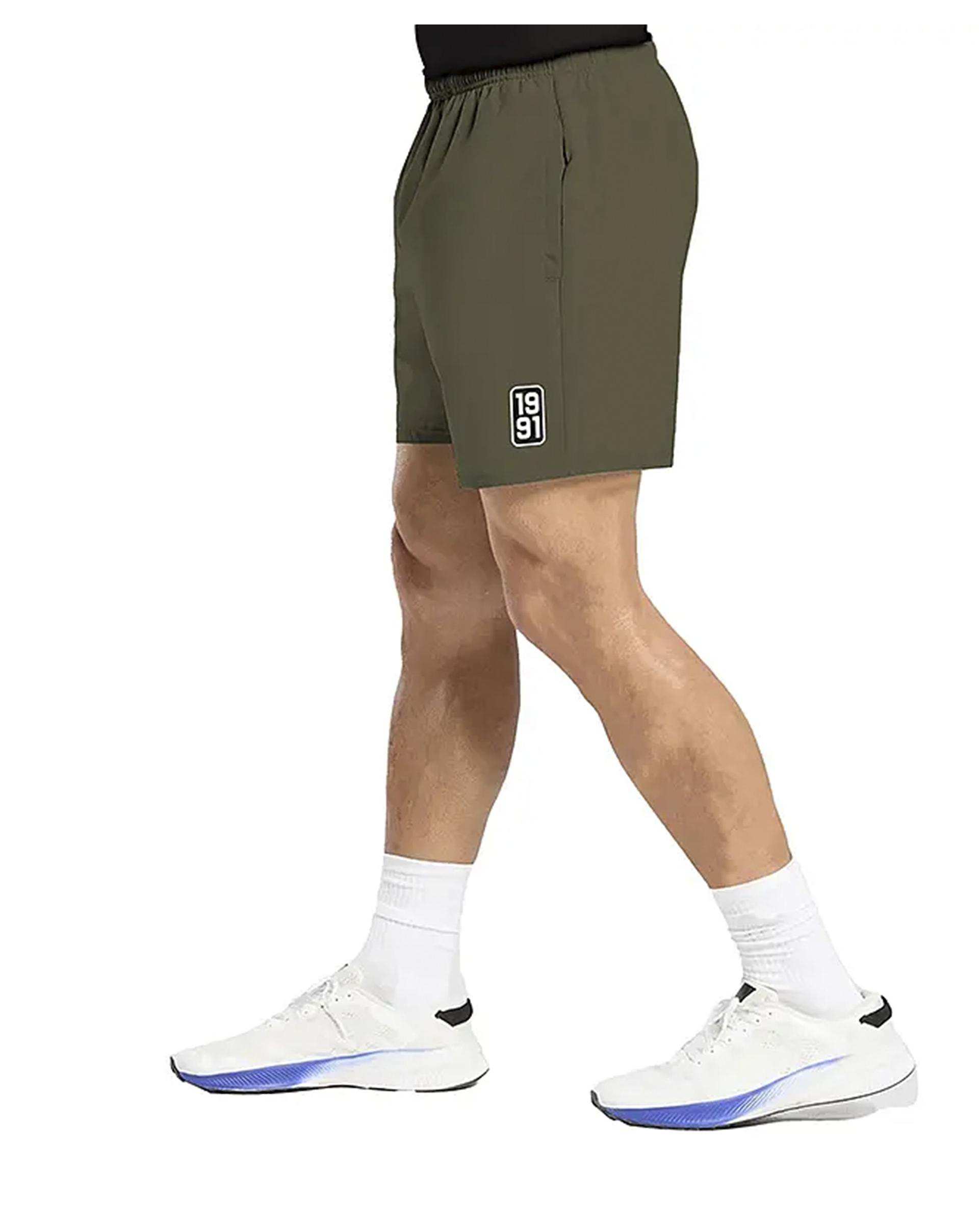 شلوارک ورزشی مردانه آیرو سبز زیتونی نوزده نود و یک 1991 مدل SH1970 OGr