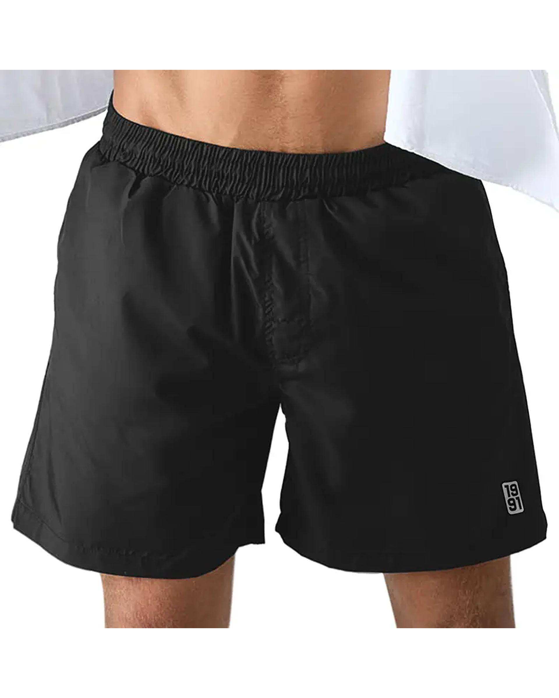 مایو مردانه مشکی نوزده نود و یک 1991 مدل SH1971 B