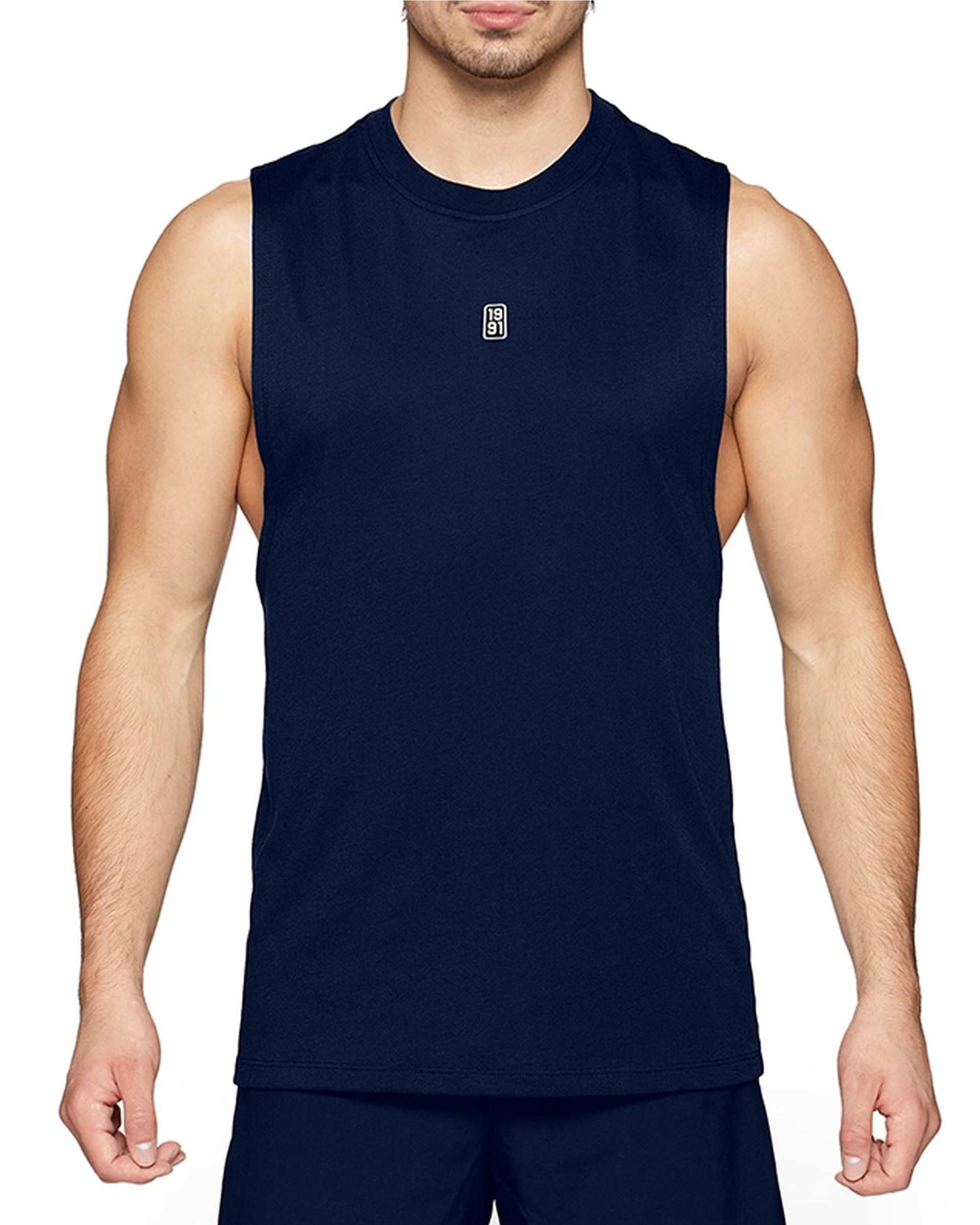 تاپ ورزشی مردانه کلاهدار سرمه ای نوزده نود و یک 1991 مدل TS1986 NB