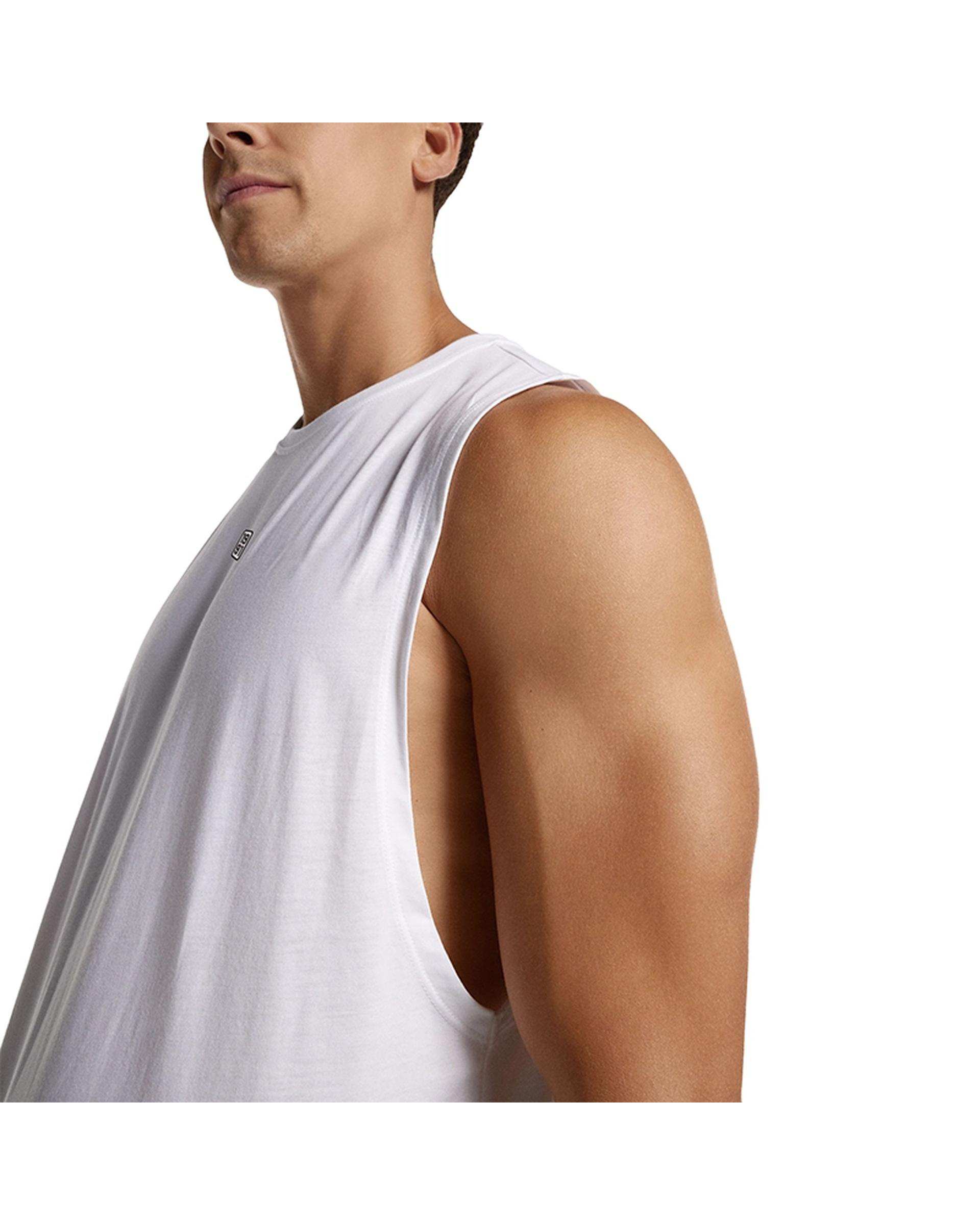 تاپ ورزشی مردانه کلاهدار سفید نوزده نود و یک 1991 مدل TS1986 W