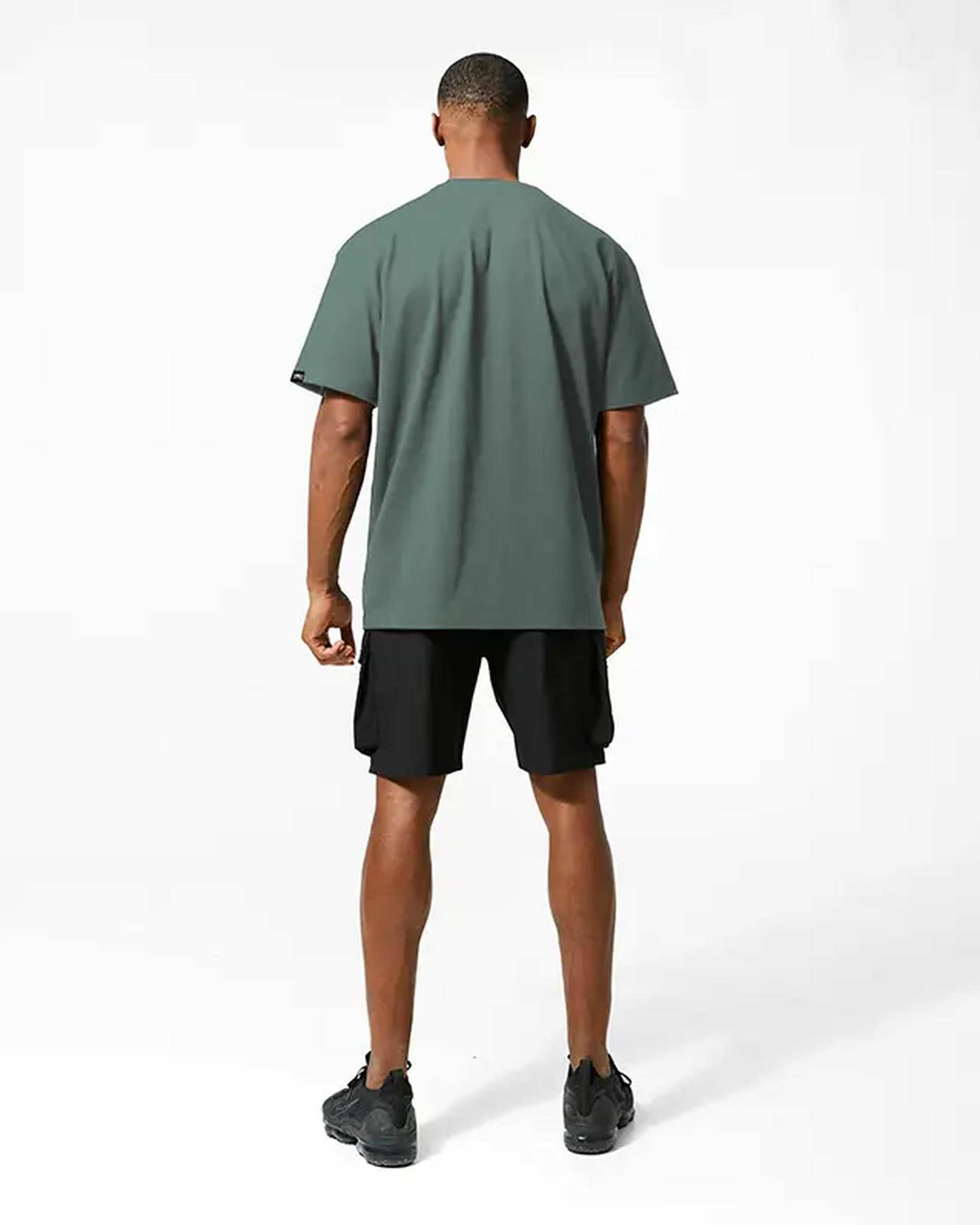 تی شرت مردانه نخی اورسایز سبز نوزده نود و یک 1991 مدل TS1989 Gr