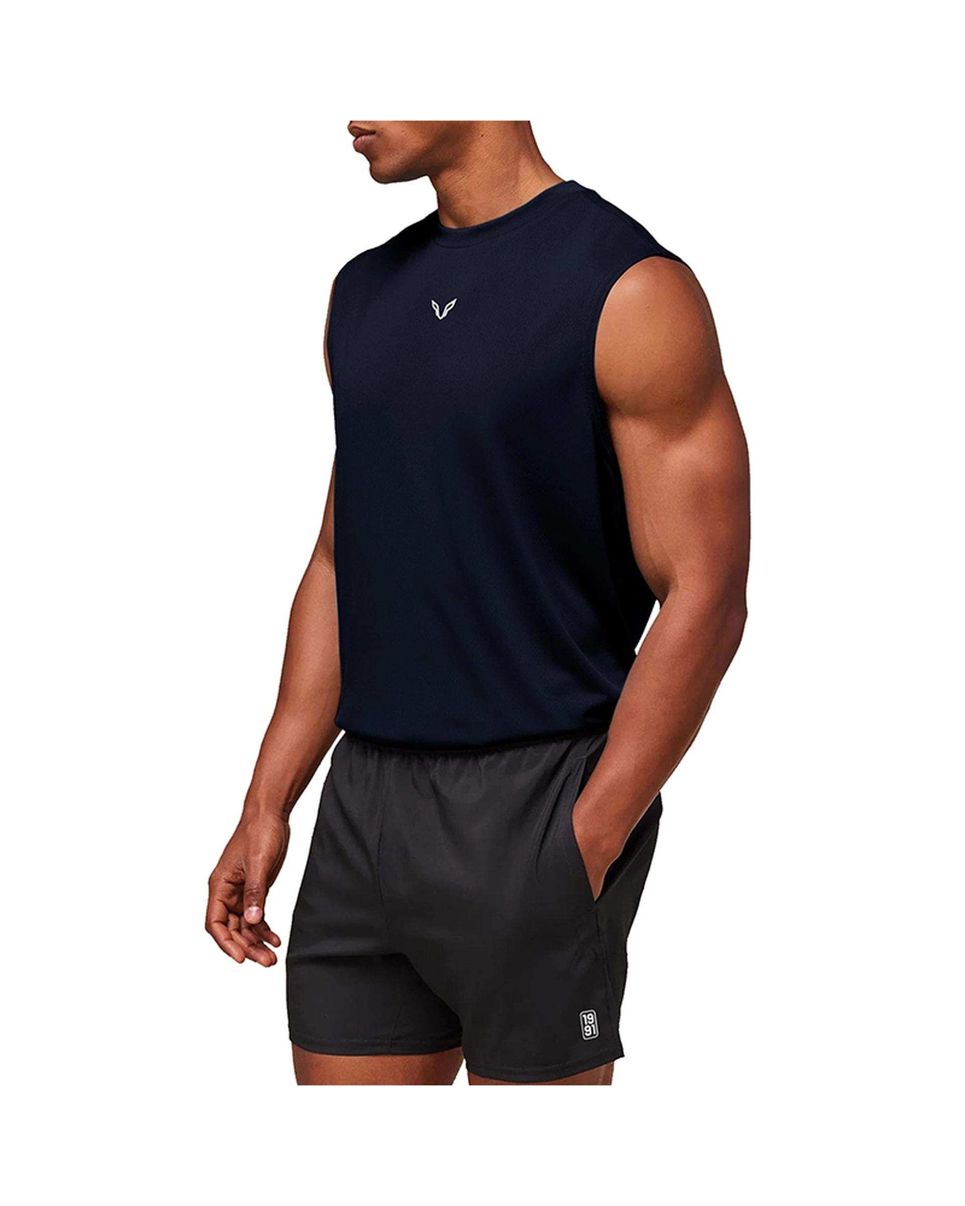 تاپ ورزشی مردانه اورسایز سرمه ای نوزده نود و یک 1991 مدل TS1990 NB