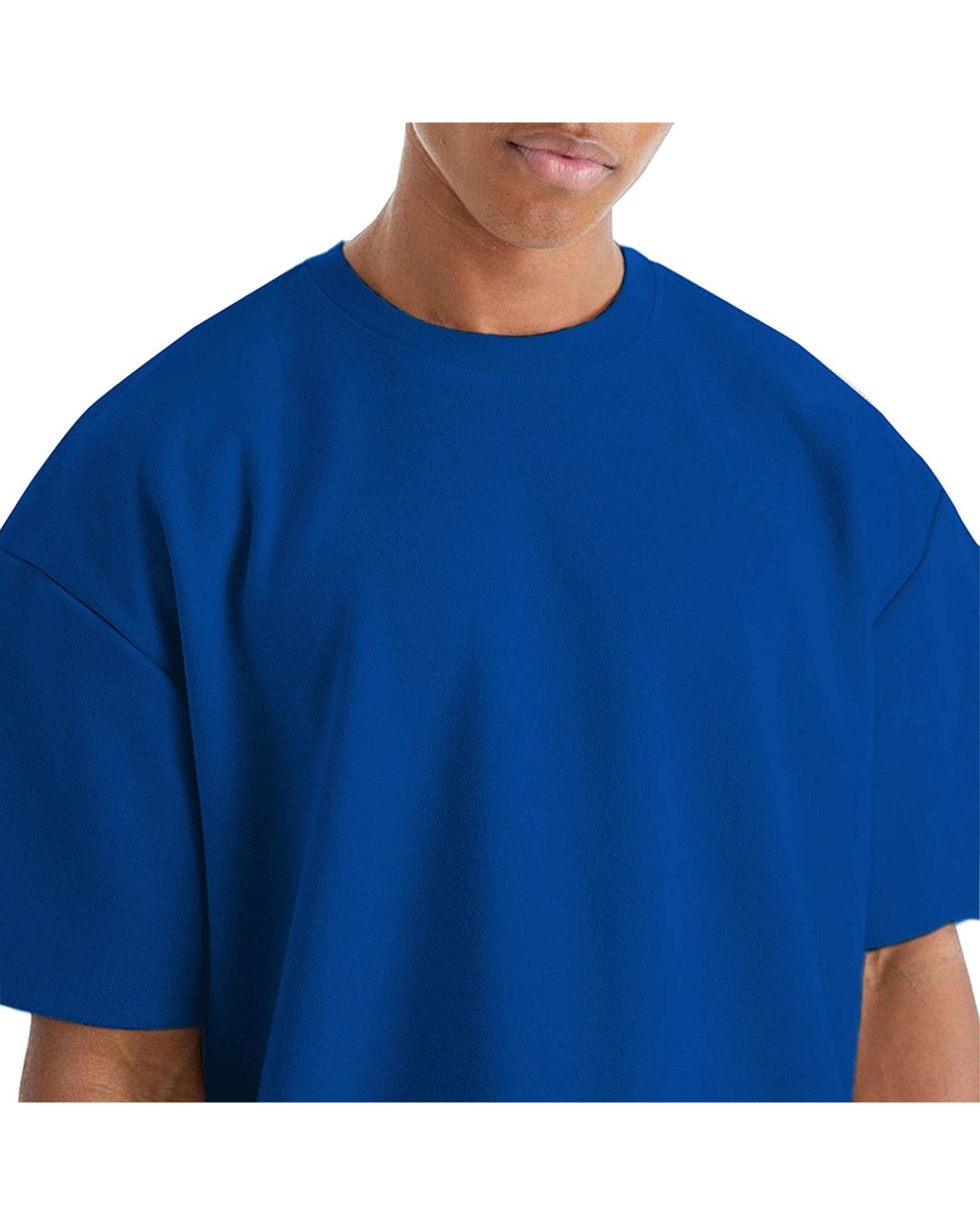 تی شرت مردانه اورسایز آبی کاربنی نوزده نود و یک 1991 مدل TS1963 DBL