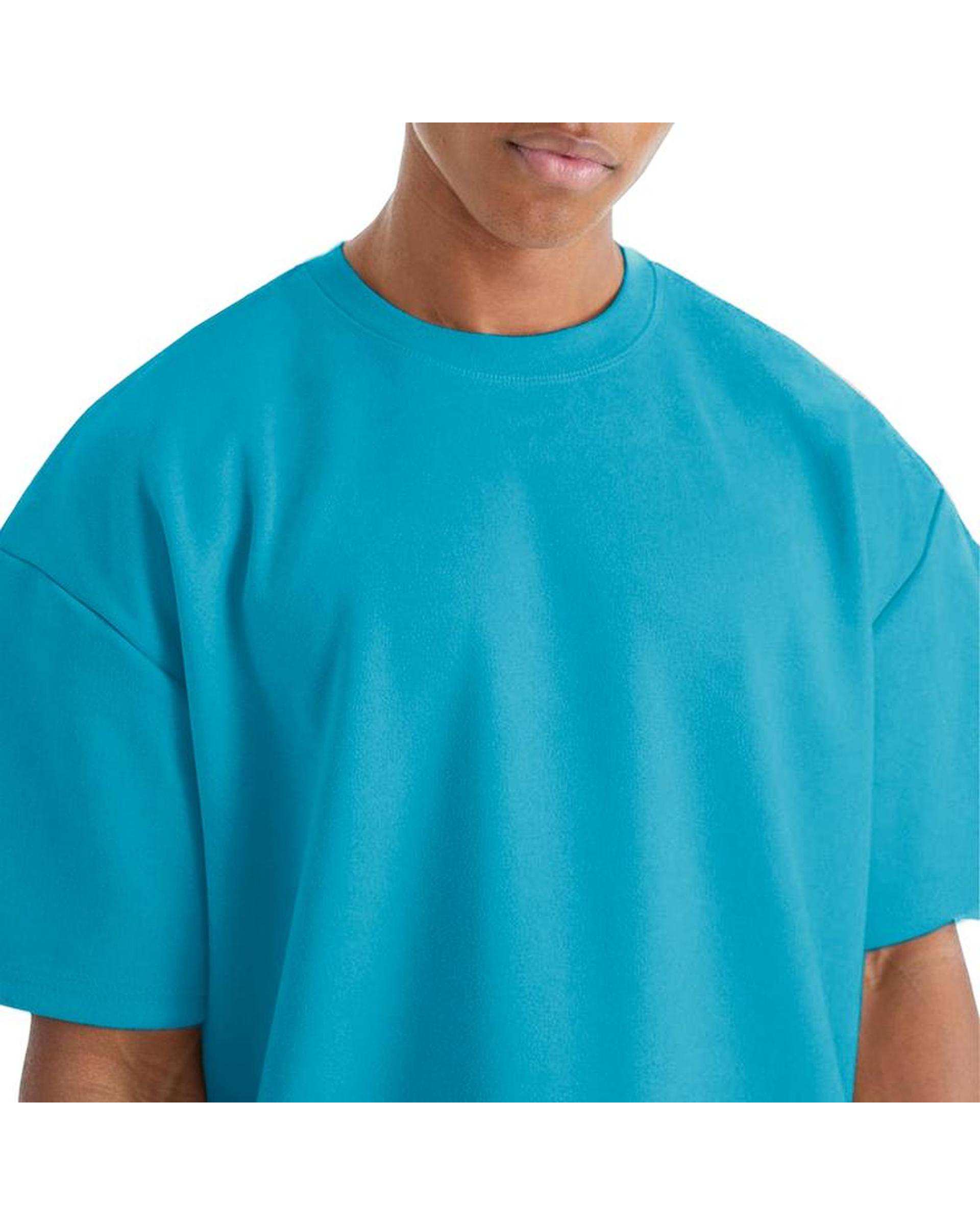 تی شرت مردانه اورسایز آبی نوزده نود و یک 1991 مدل TS1963 BL