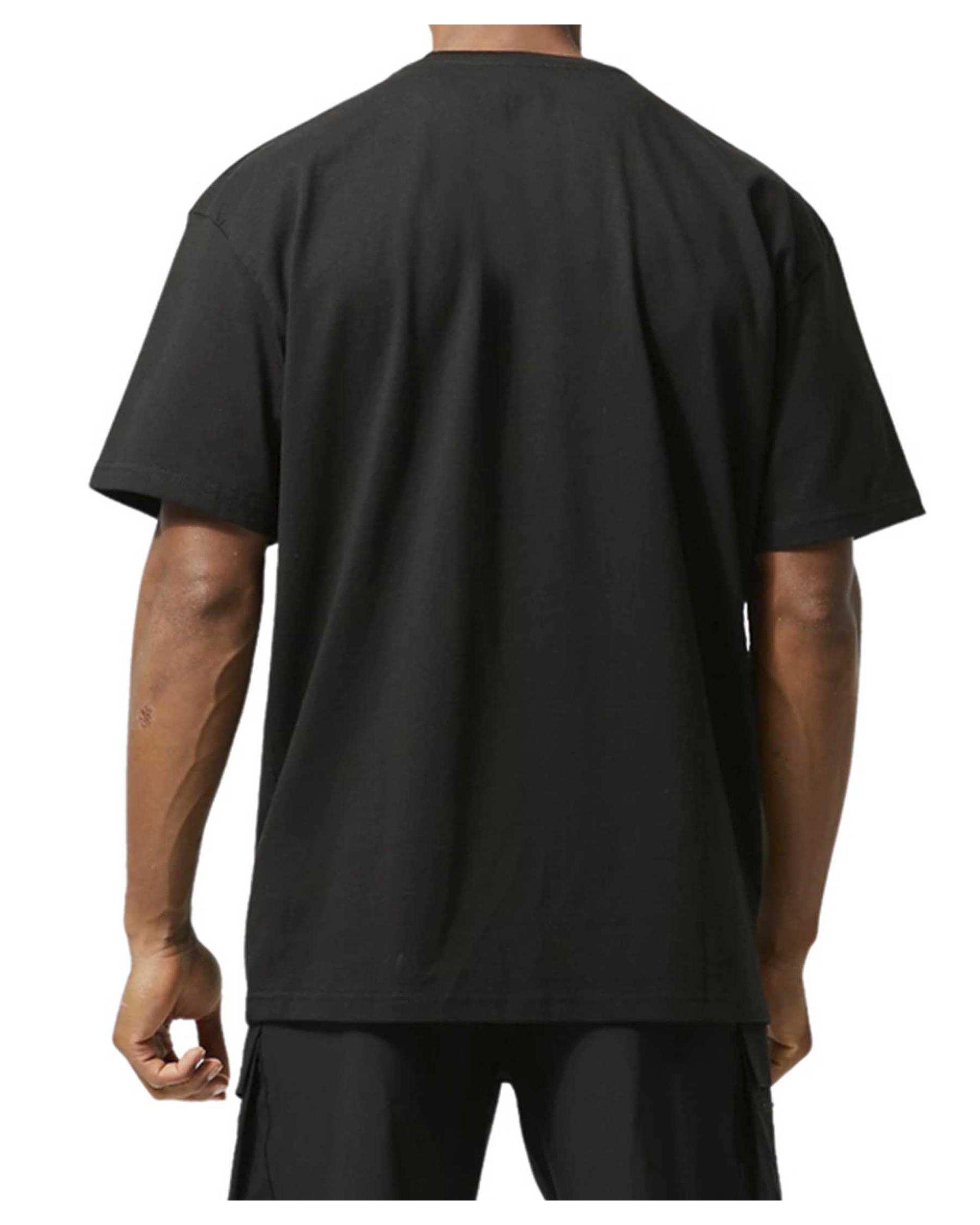 تی شرت مردانه اورسایز مشکی نوزده نود و یک 1991 مدل TS1963 B