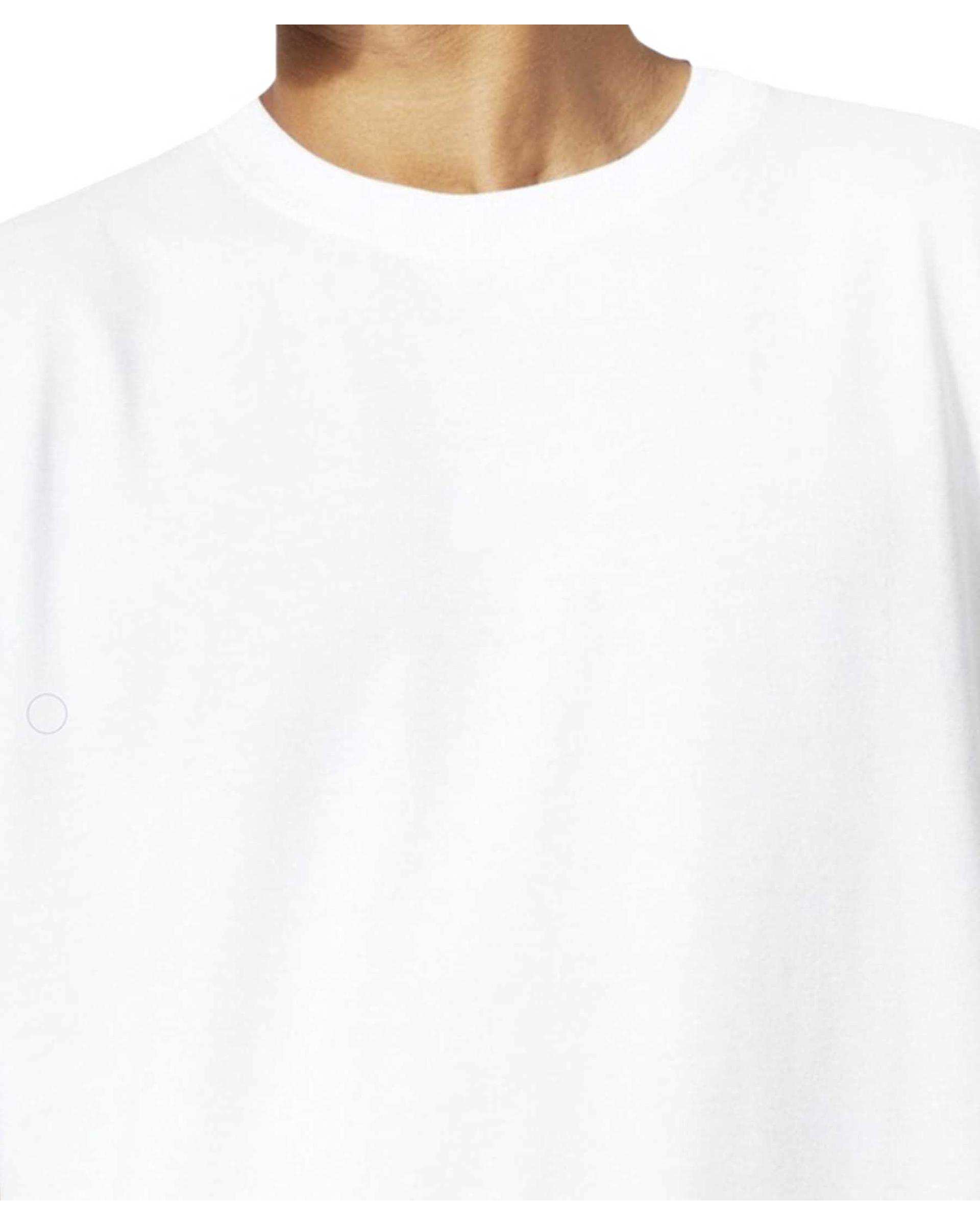 تی شرت مردانه اورسایز سفید نوزده نود و یک 1991 مدل TS1963 W