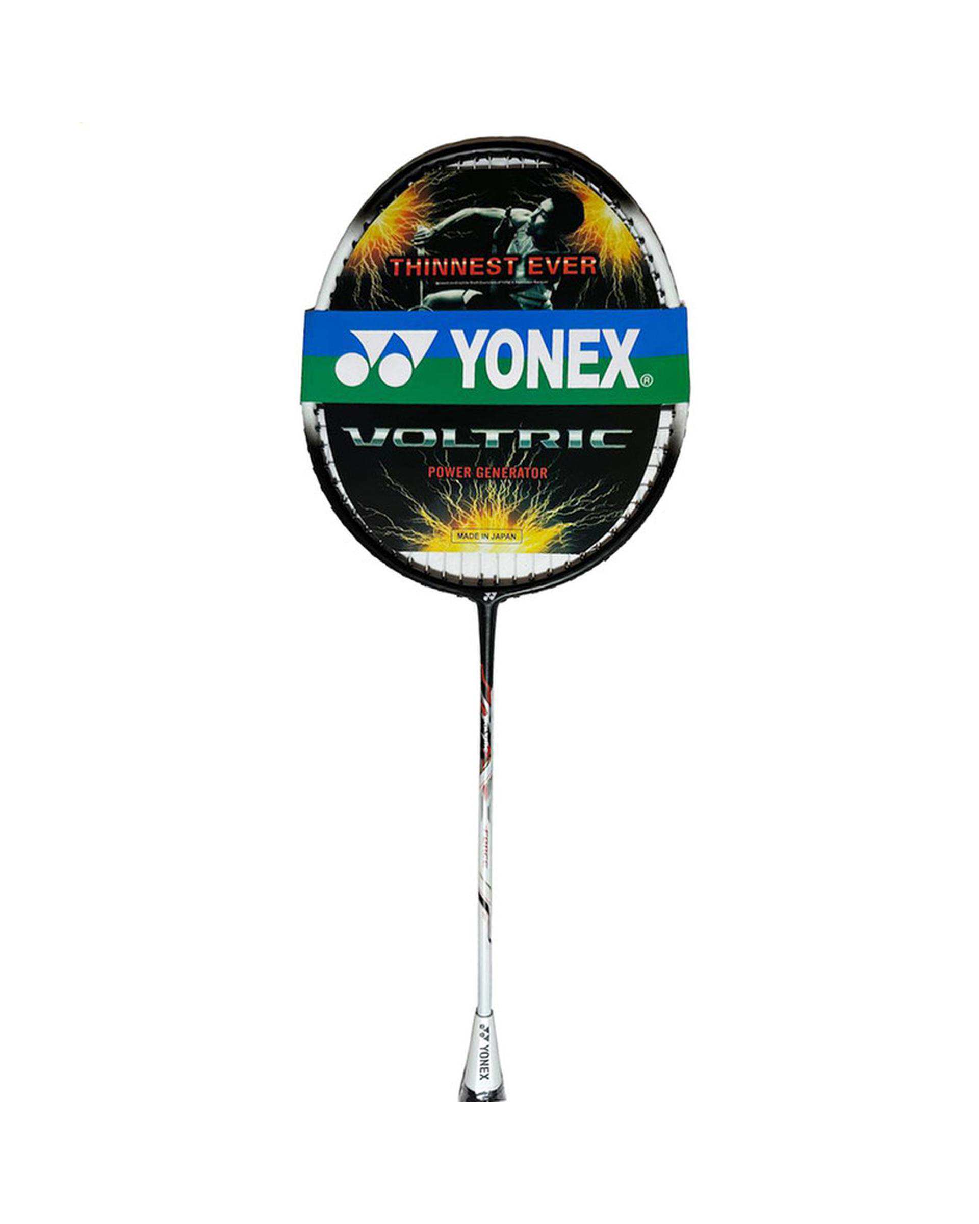 راکت بدمینتون سفید مشکی یونکس مدل DUORA 12 بسته دو عددی