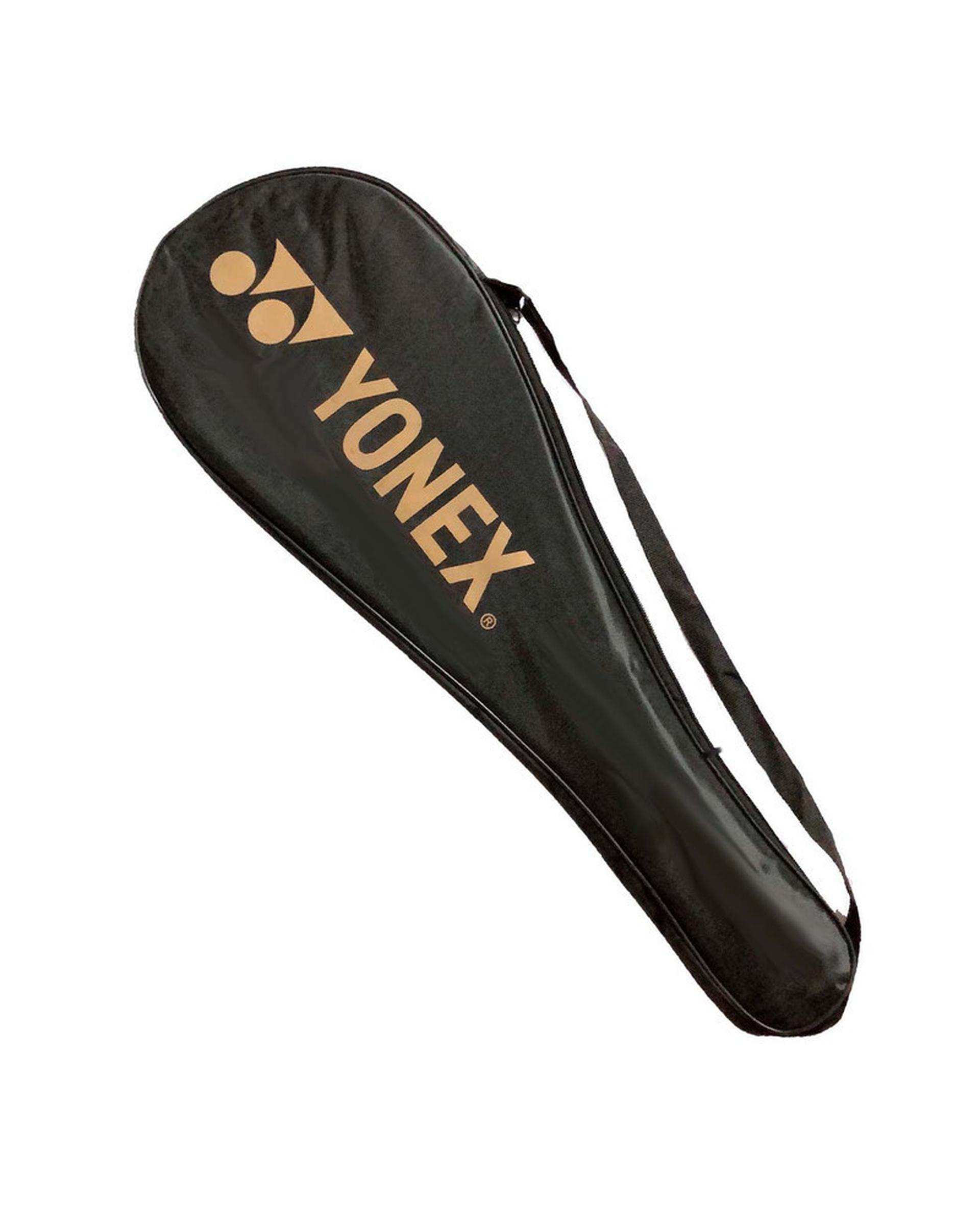 راکت بدمینتون سفید مشکی یونکس مدل DUORA 12 بسته دو عددی