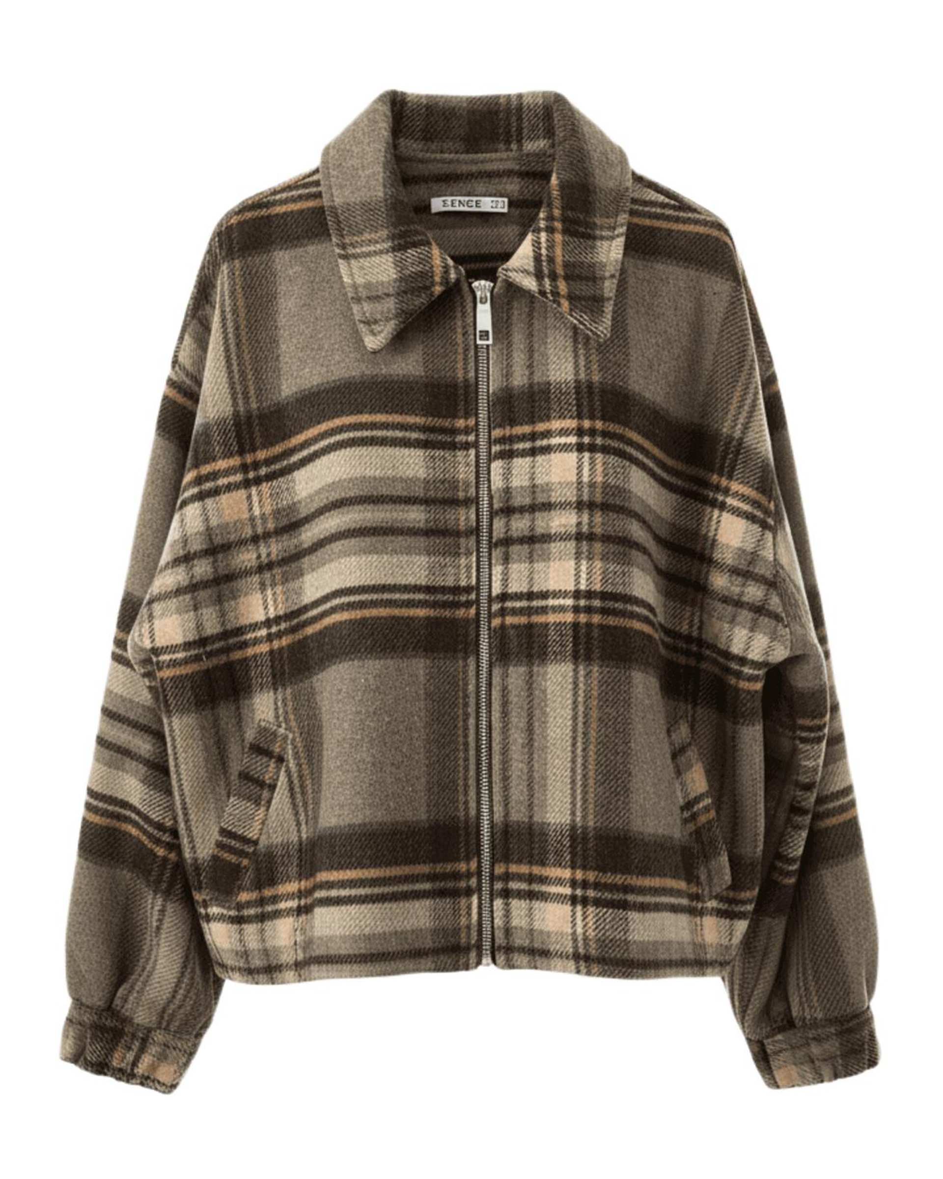 پالتو زنانه قهوه ای سرژه Serge کد 230157