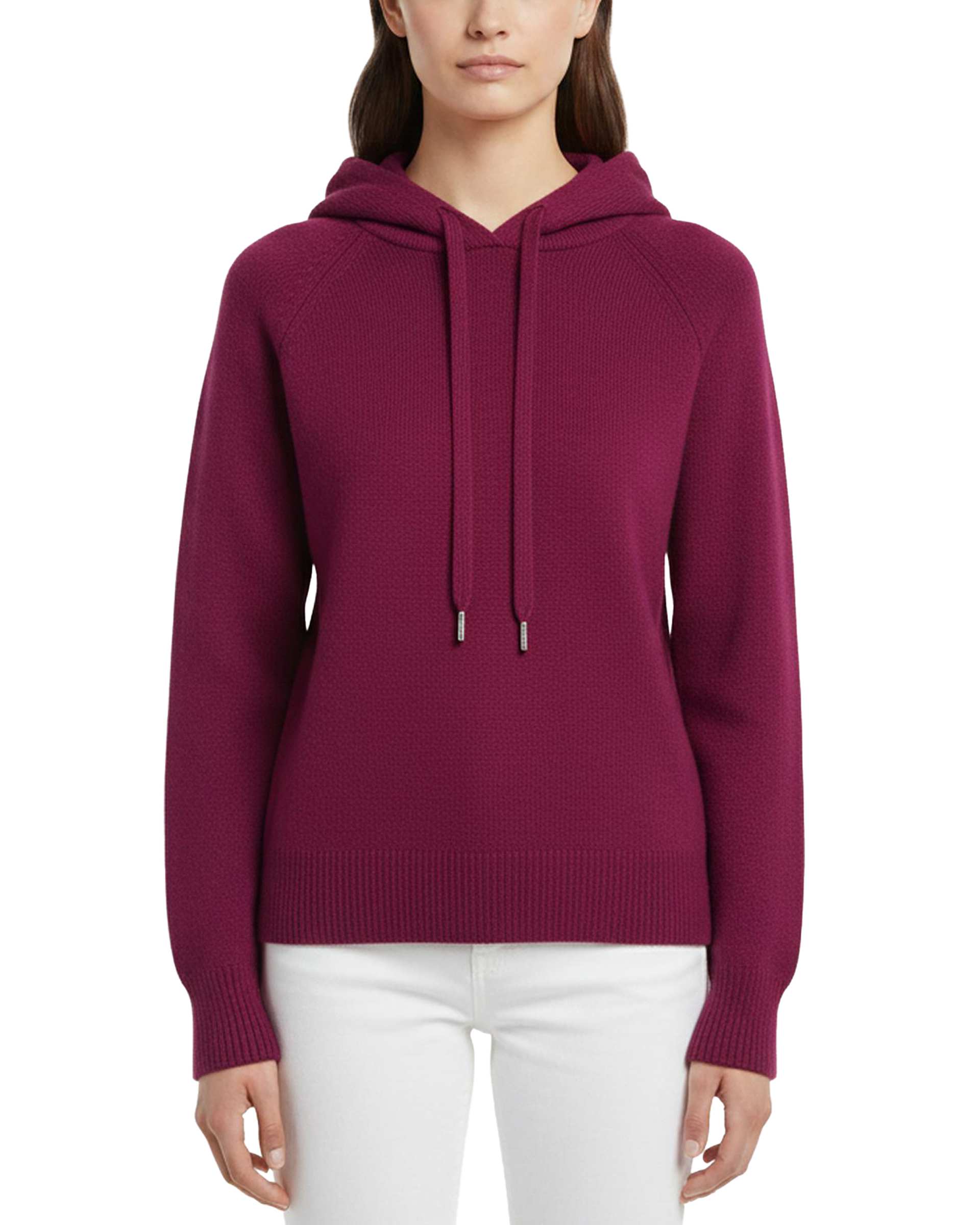 هودی بافت زنانه سرخابی مدل 00236