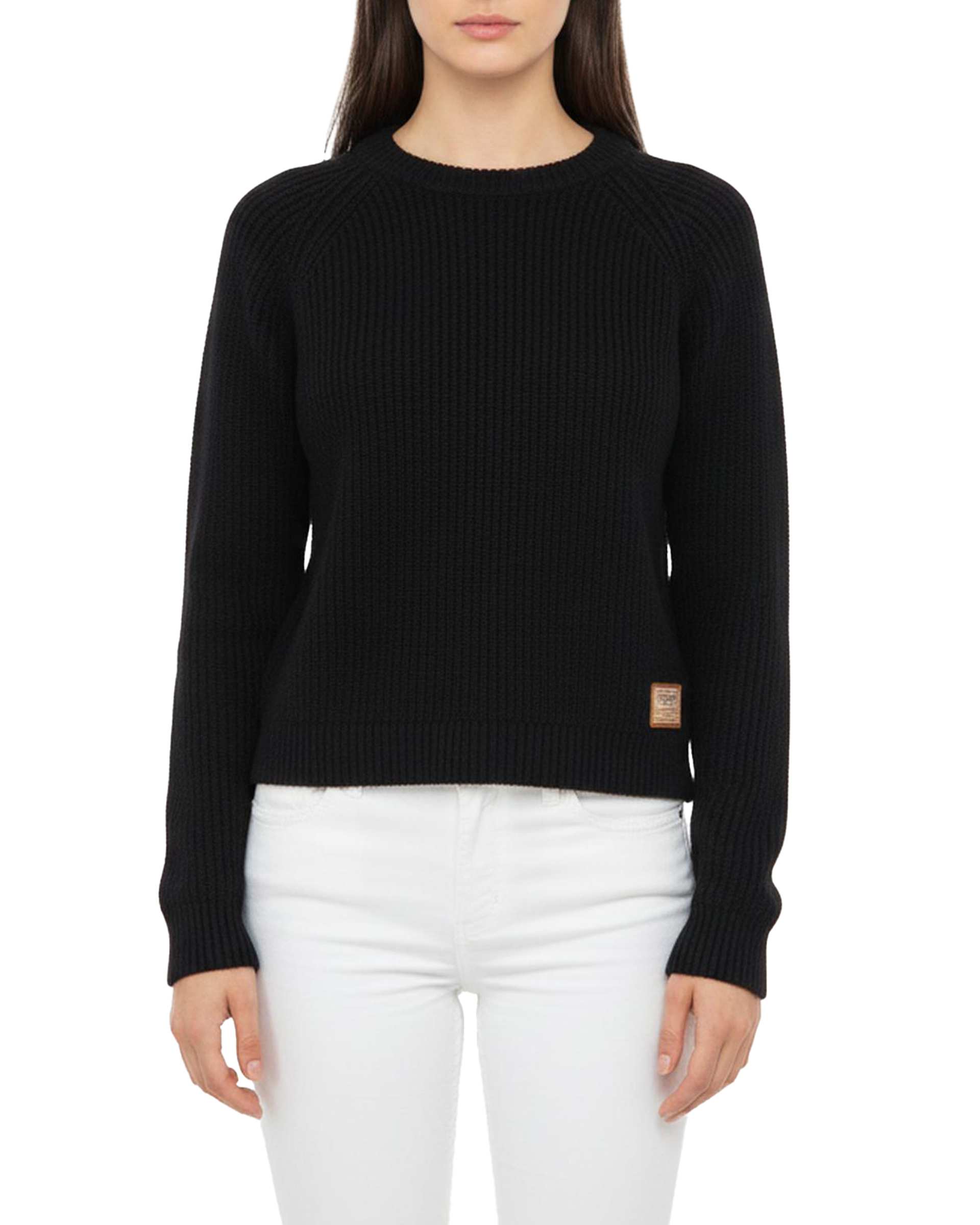 بلوز بافت زنانه مشکی مدل 5896